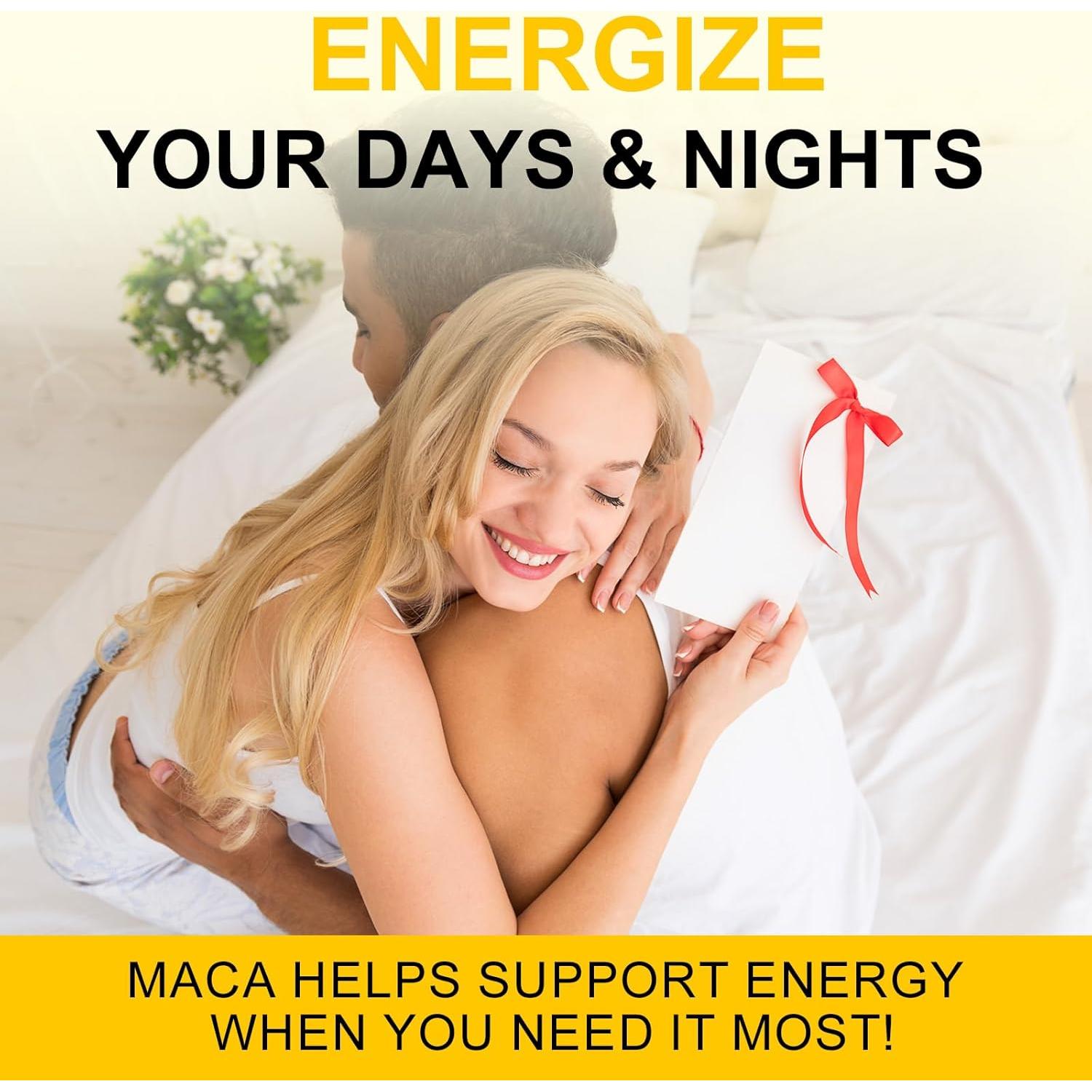 Cápsulas de Raíz de Maca FSLHCY 1900mg - Suplemento Vegano