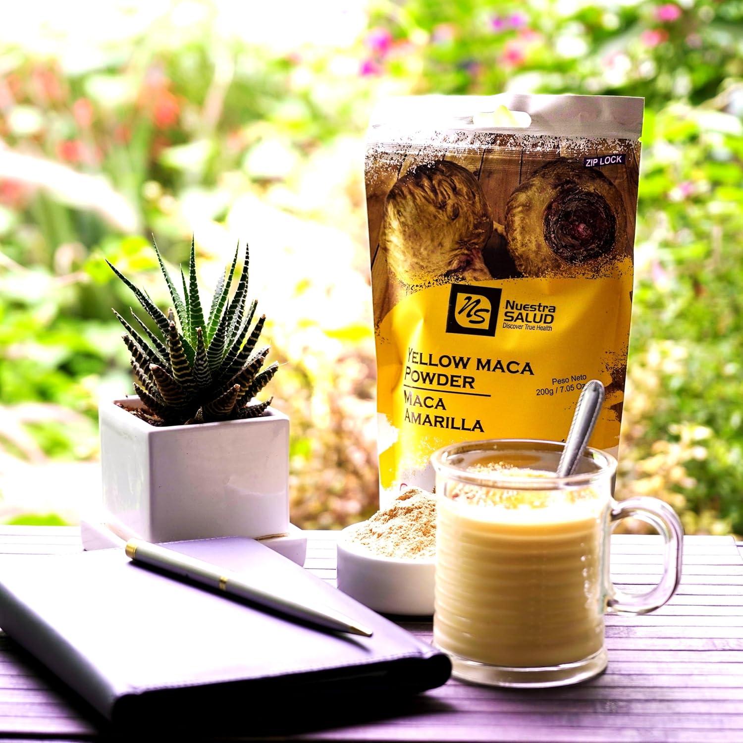 Polvo de Raíz de Maca Amarilla Peruana 200g - Superalimento