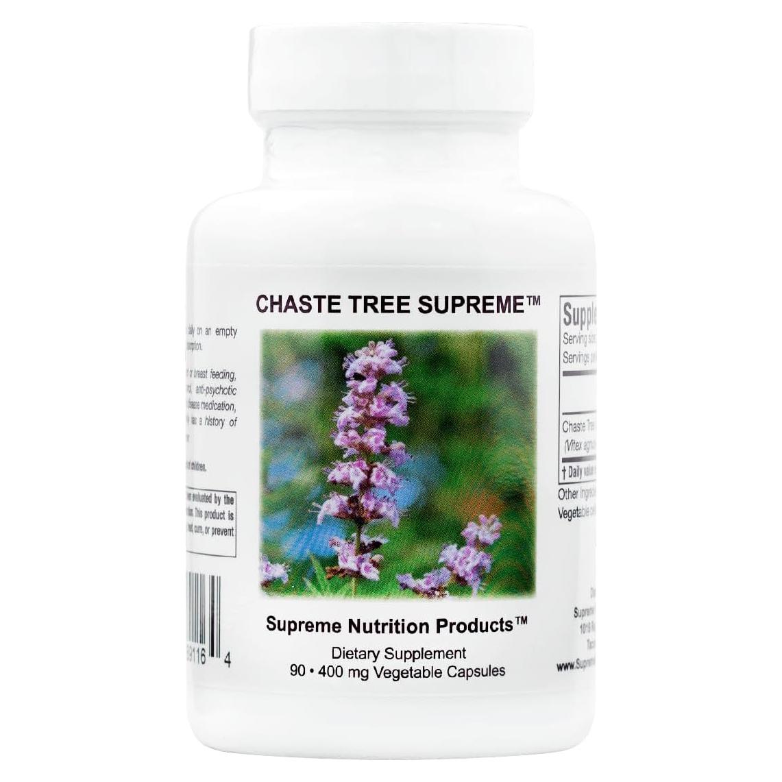 Cápsulas Vegetarianas Chaste Tree Supreme 90 Unidades - Supreme Nutrition