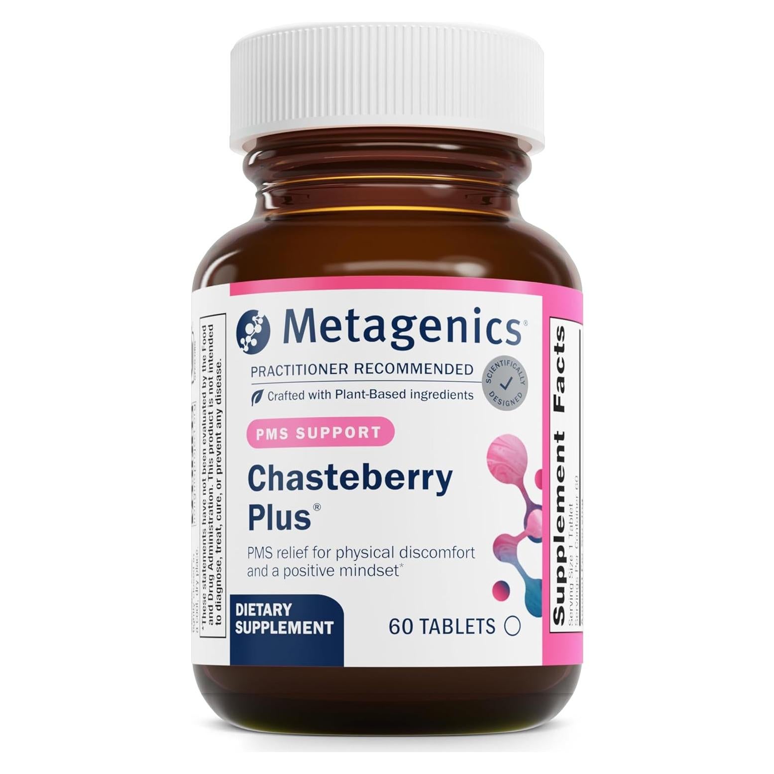 Metagenics Chasteberry Plus 60 Tabletas - Salud Hormonal y Reproductiva