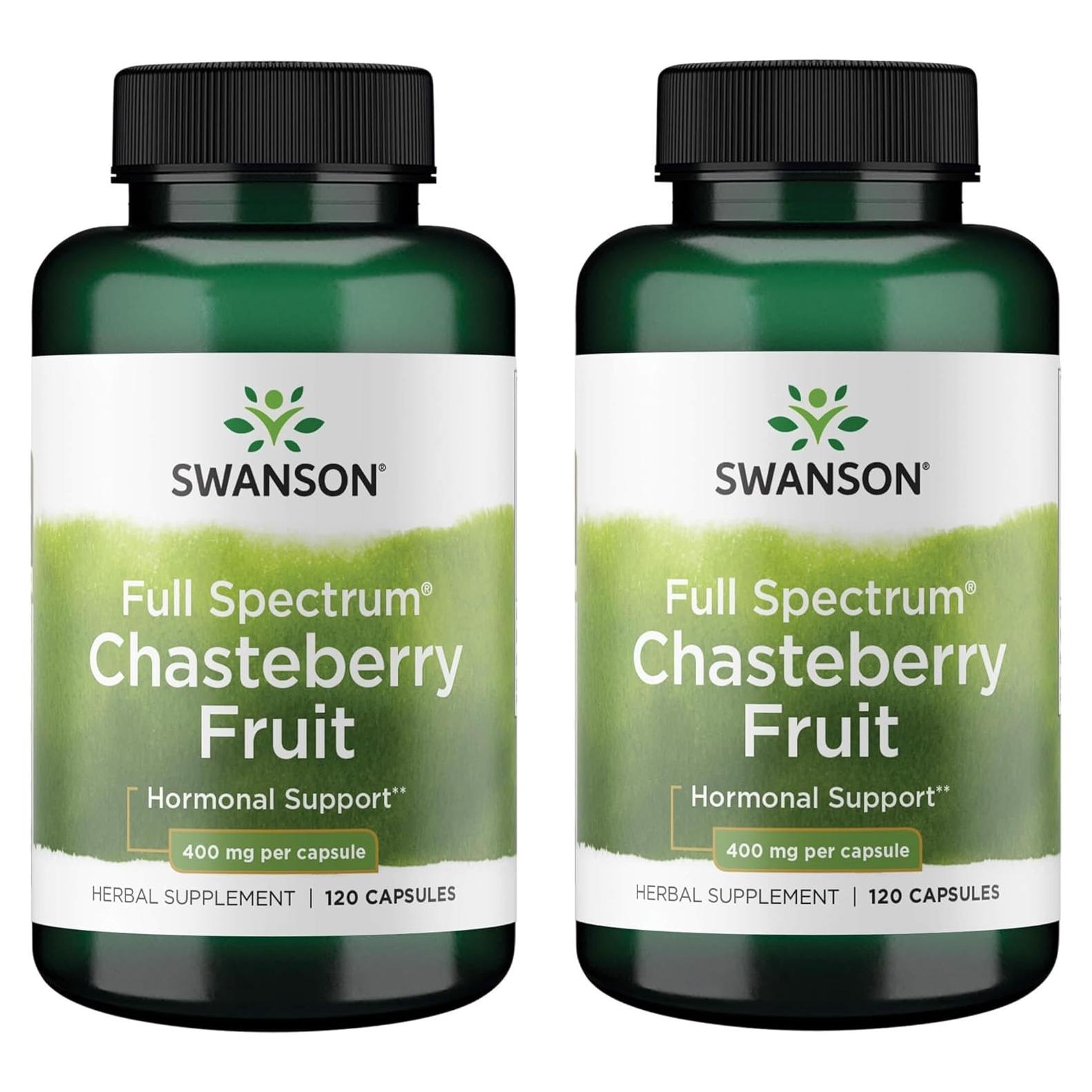 Suplemento Herbal Chasteberry Swanson 400mg - 240 Cápsulas