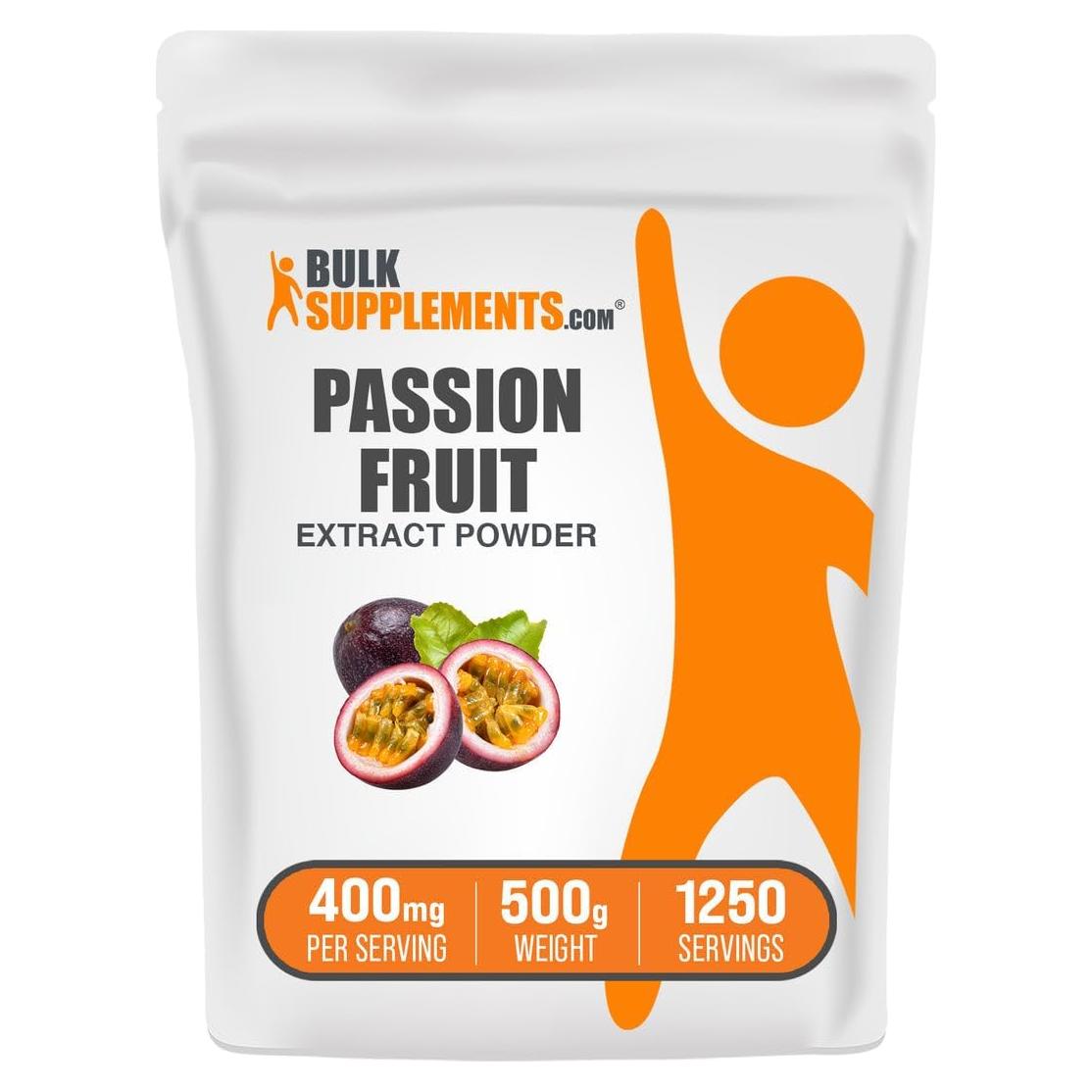 Polvo de Extracto de Fruta de la Pasión BulkSupplements 500g