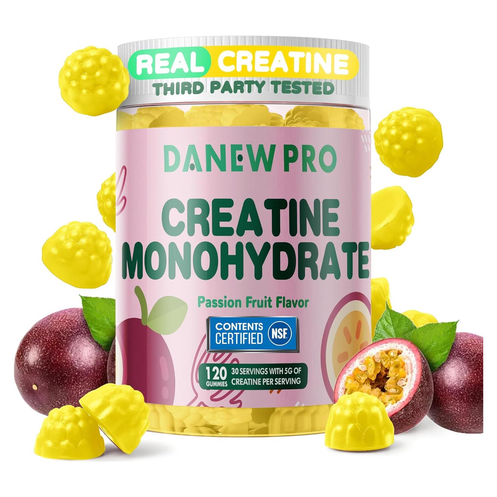 Gomitas de Creatina Monohidratada DANEW PRO 120 Unidades Sabor Fruta