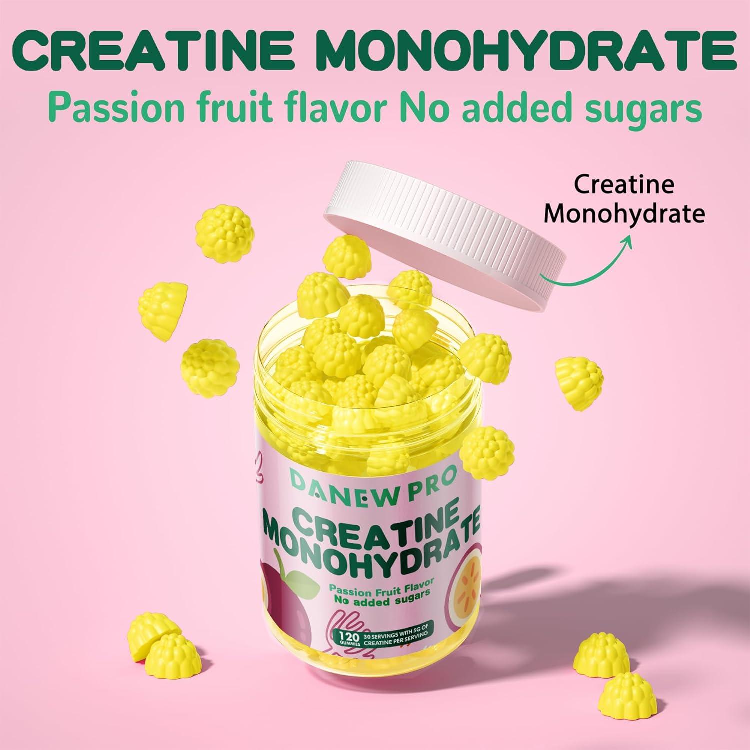 Gomitas de Creatina Monohidratada DANEW PRO 120 Unidades Sabor Fruta