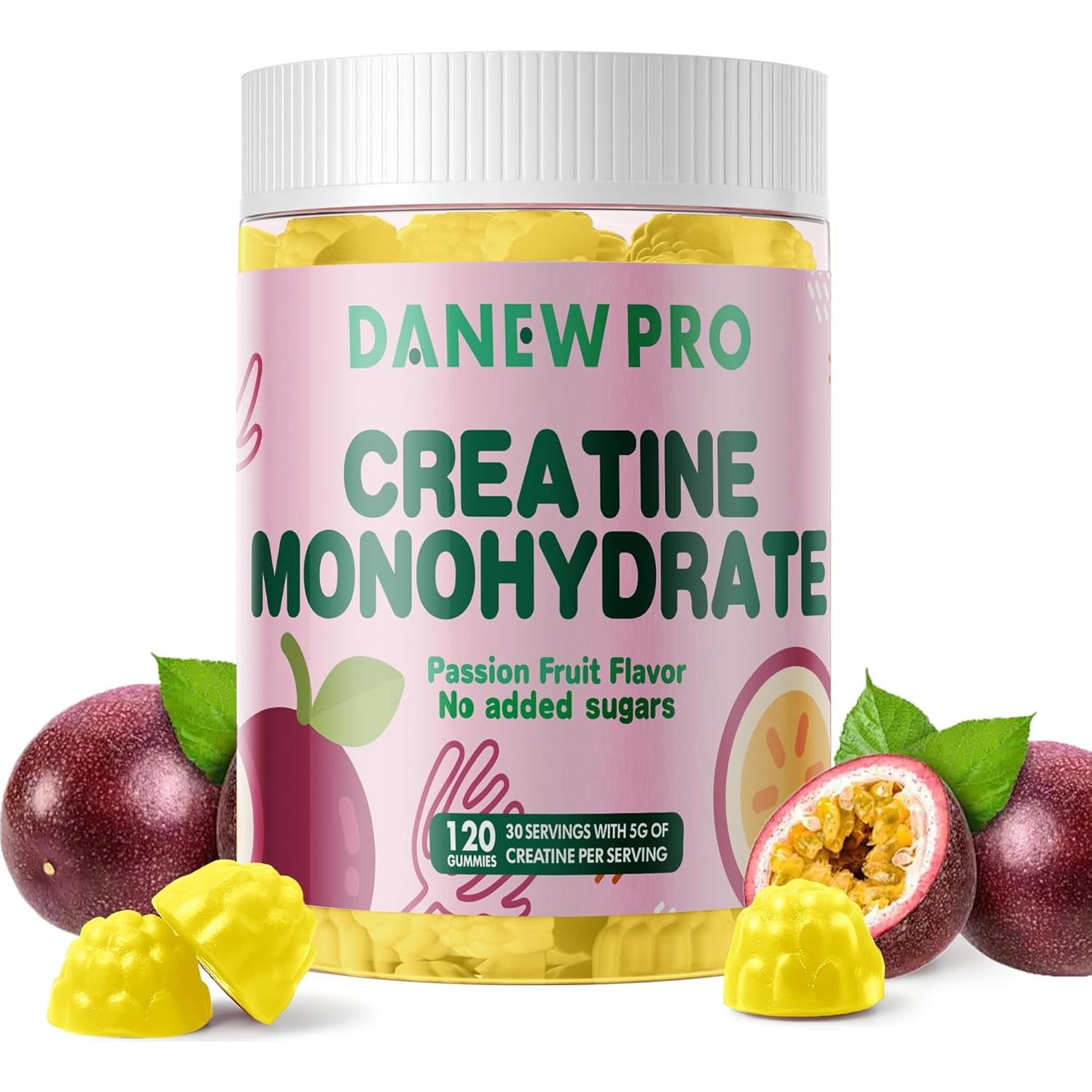 Gomitas de Creatina Monohidratada DANEW PRO 120 Unidades Sabor Fruta