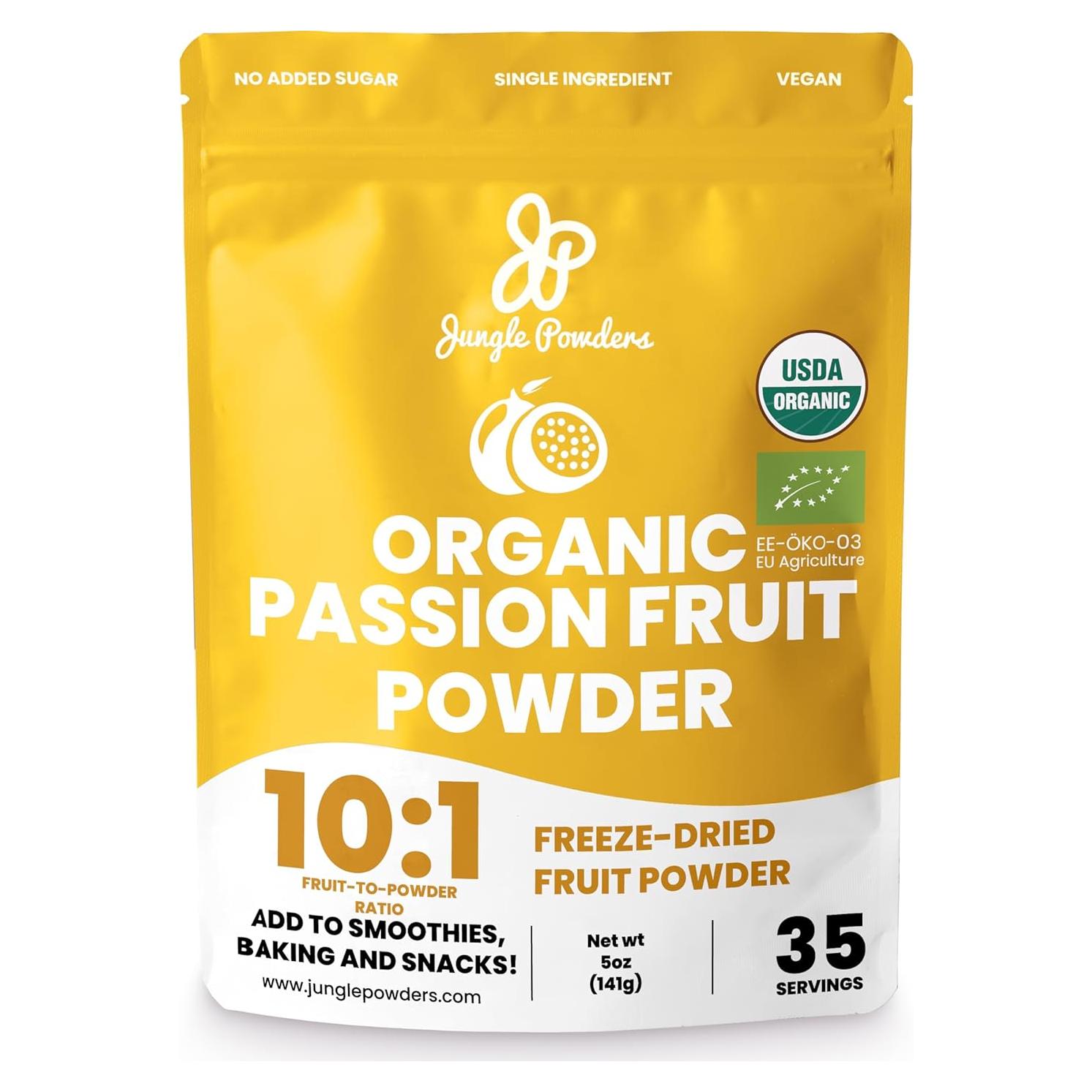 Polvo de Fruta de la Pasión Orgánico Jungle Powders 141.75g