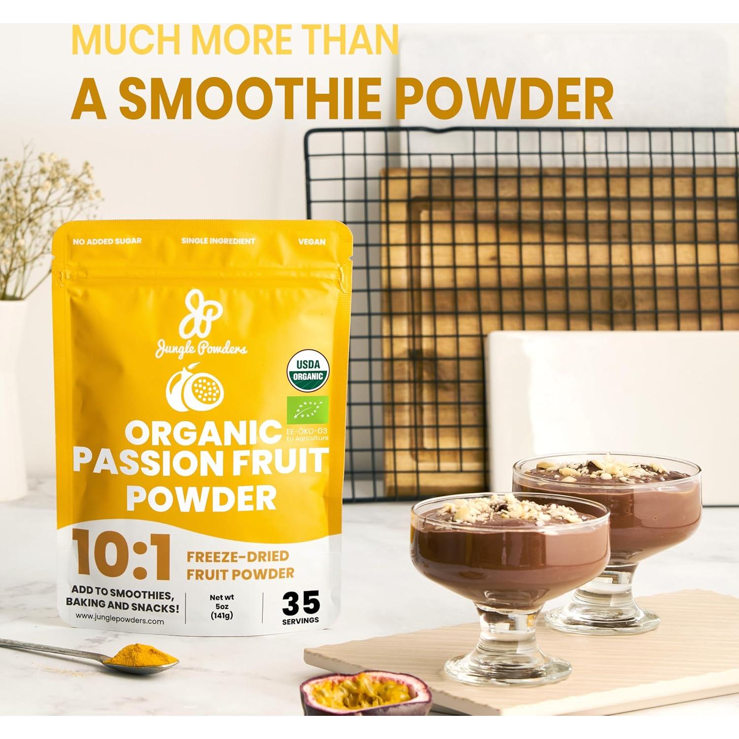 Polvo de Fruta de la Pasión Orgánico Jungle Powders 141.75g