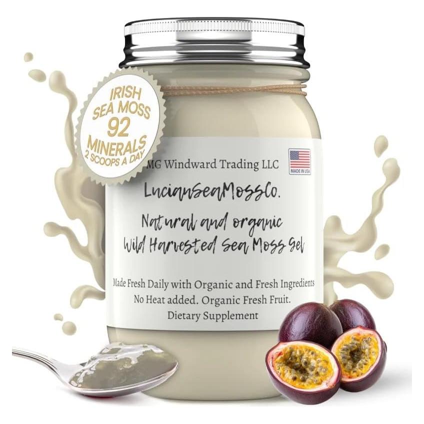 Gel de Musgo Marino Orgánico 450g Fruta de Pasión - Suplemento