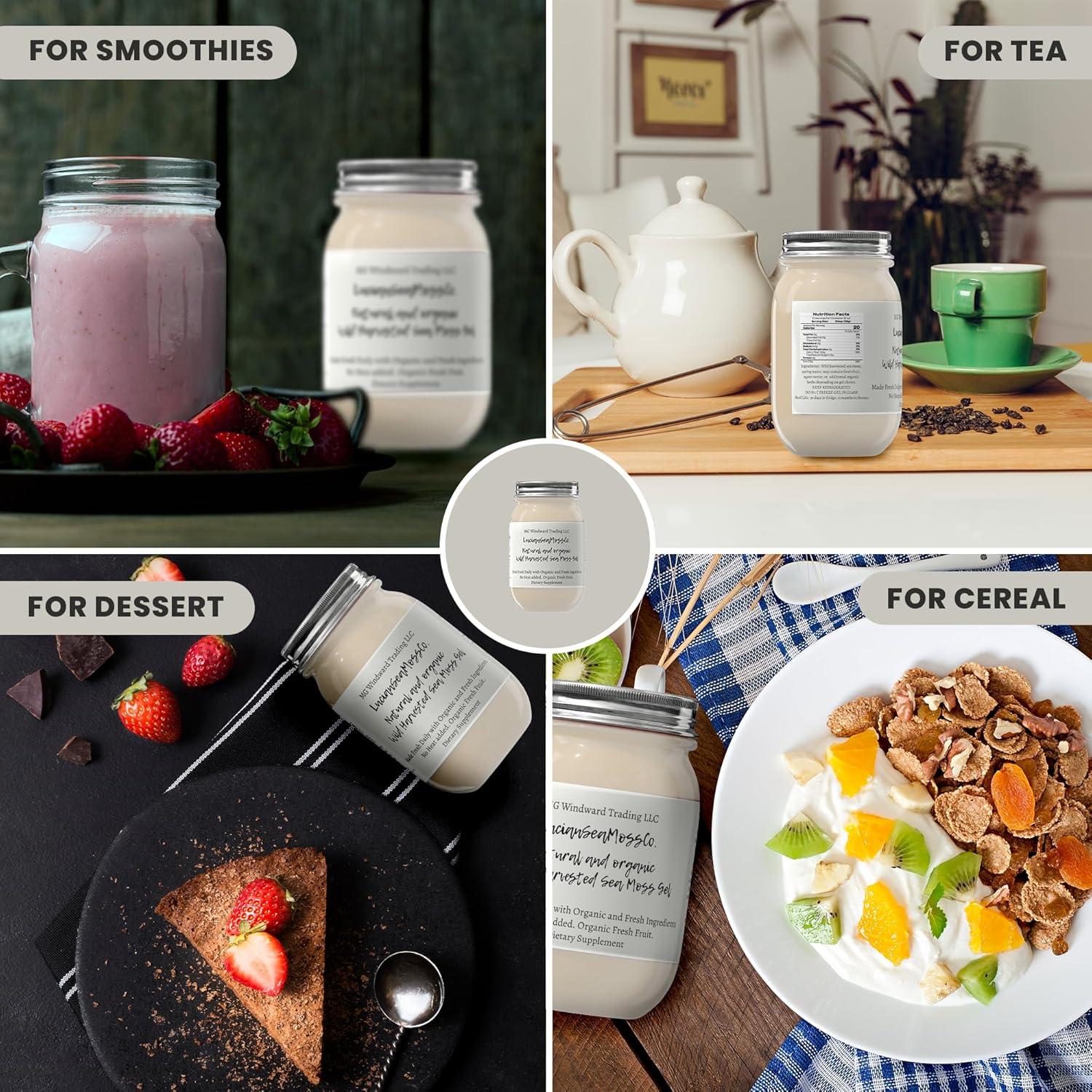 Gel de Musgo Marino Orgánico 450g Fruta de Pasión - Suplemento