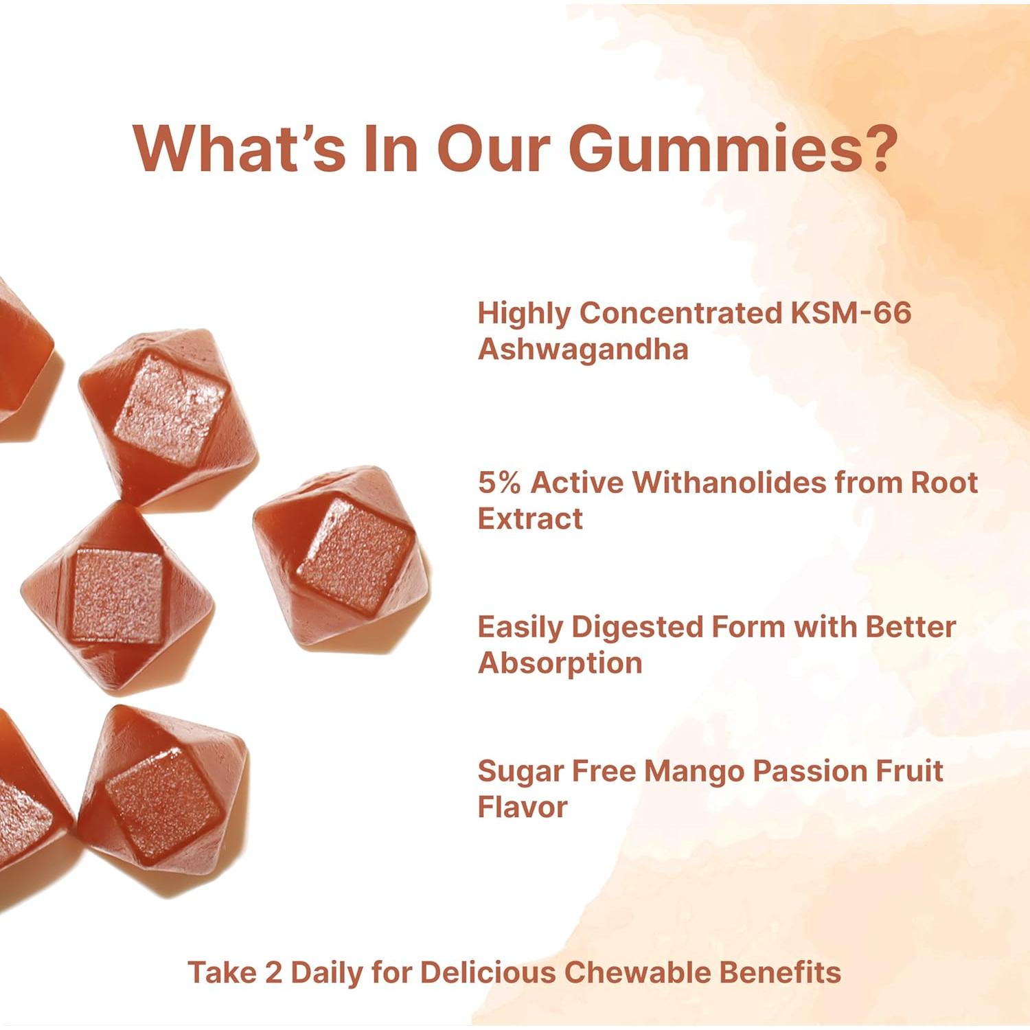 Gomitas de Ashwagandha KSM-66 Micro Ingredients 300mg 120u