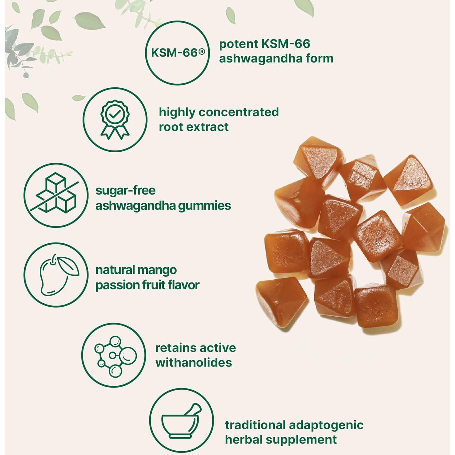 Gomitas de Ashwagandha KSM-66 Micro Ingredients 300mg 120u
