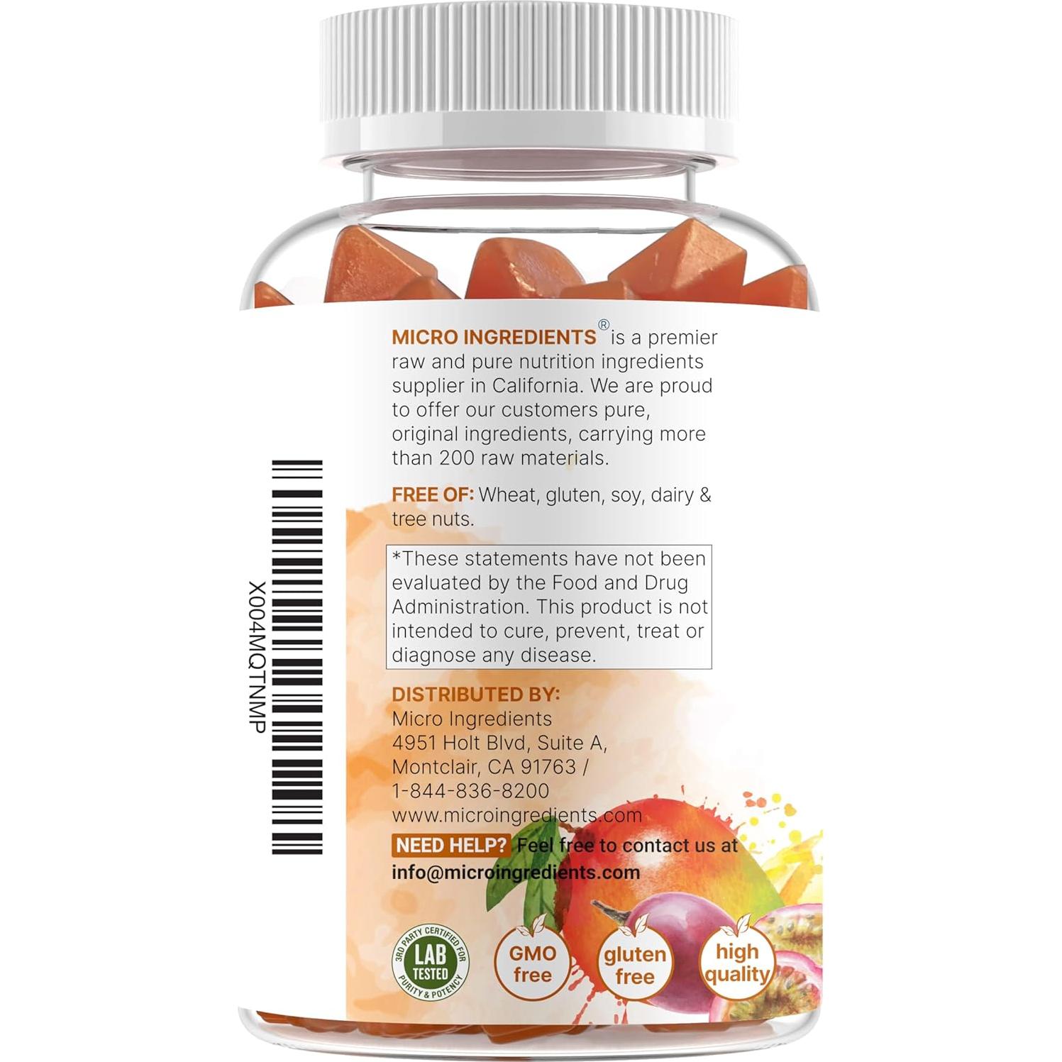 Gomitas de Ashwagandha KSM-66 Micro Ingredients 300mg 120u