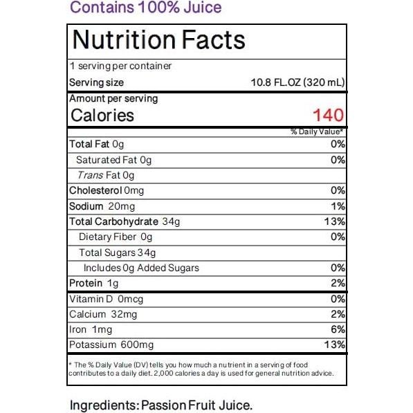 Jugo de Fruta de la Pasión Namai 100% Natural Sin Azúcar 24 Latas