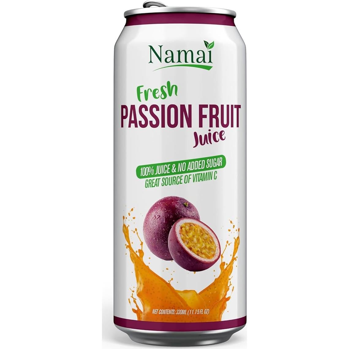 Jugo de Fruta de la Pasión Namai 100% Natural Sin Azúcar 24 Latas