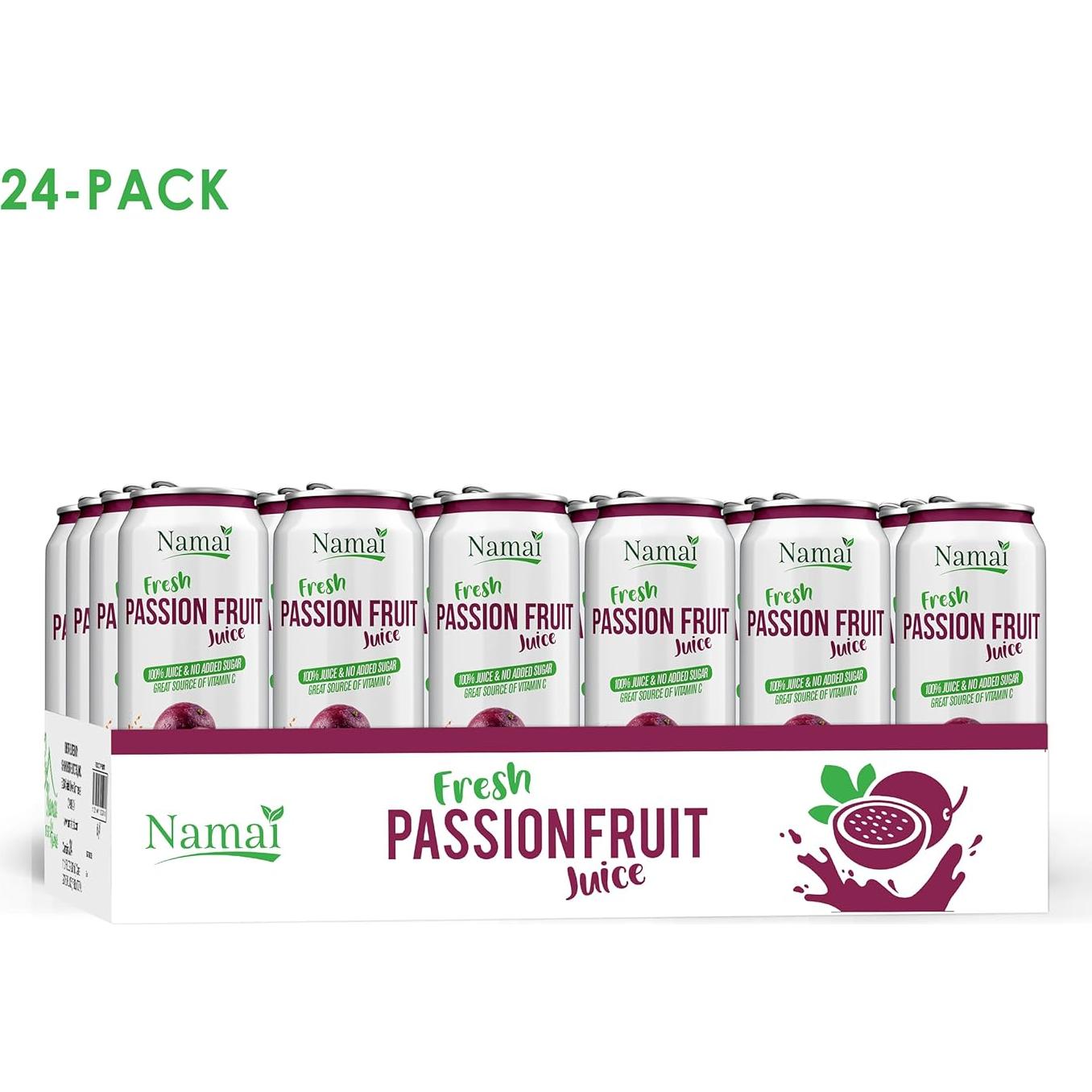 Jugo de Fruta de la Pasión Namai 100% Natural Sin Azúcar 24 Latas