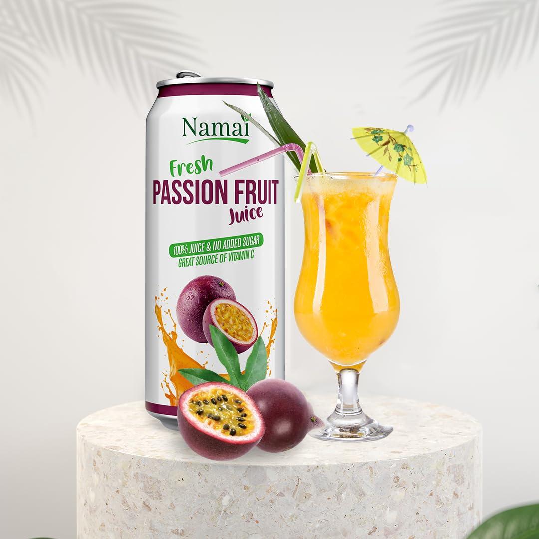 Jugo de Fruta de la Pasión Namai 100% Natural Sin Azúcar 24 Latas