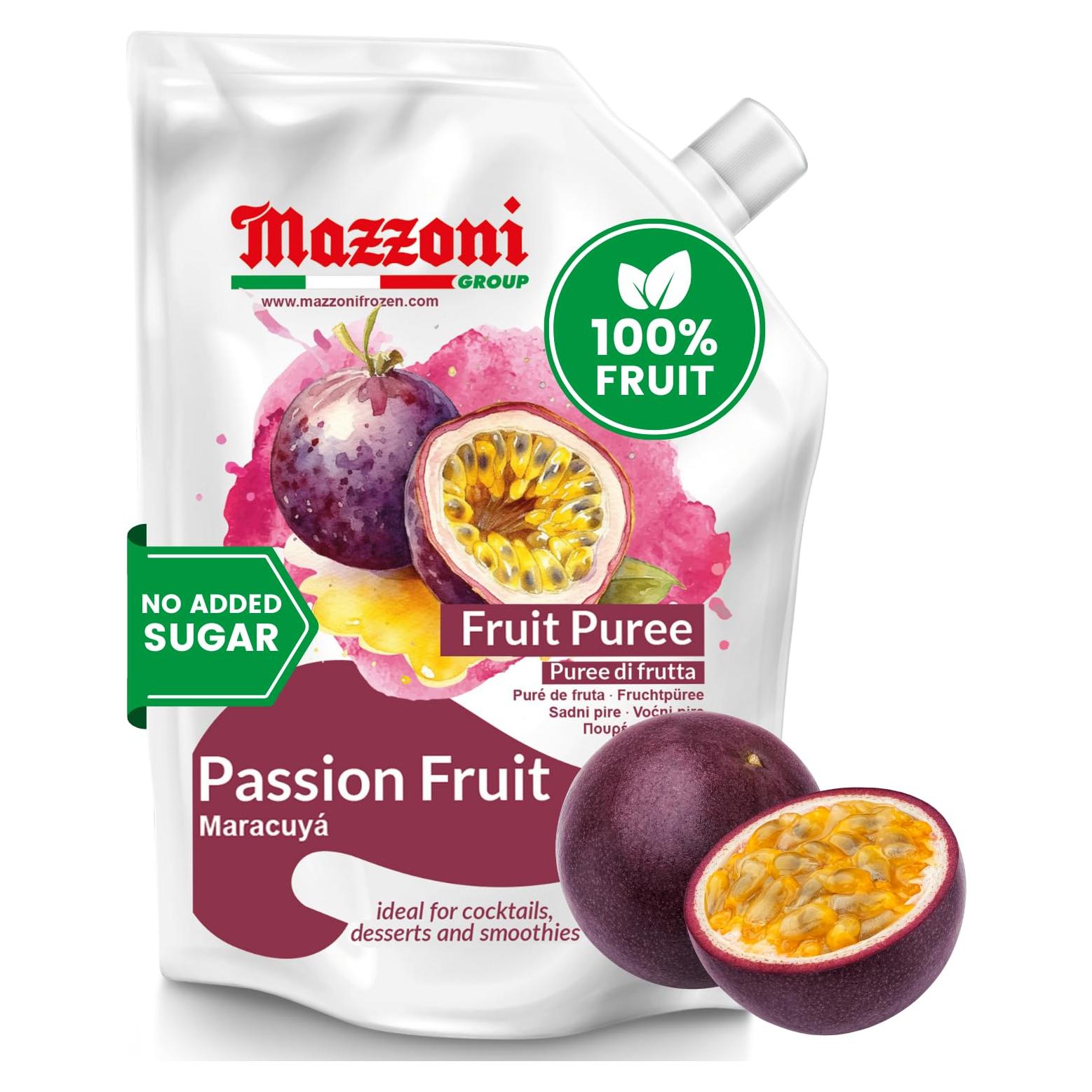 Purés de Fruta Mazzoni 100% Pasiflora 1 kg Sin Azúcar