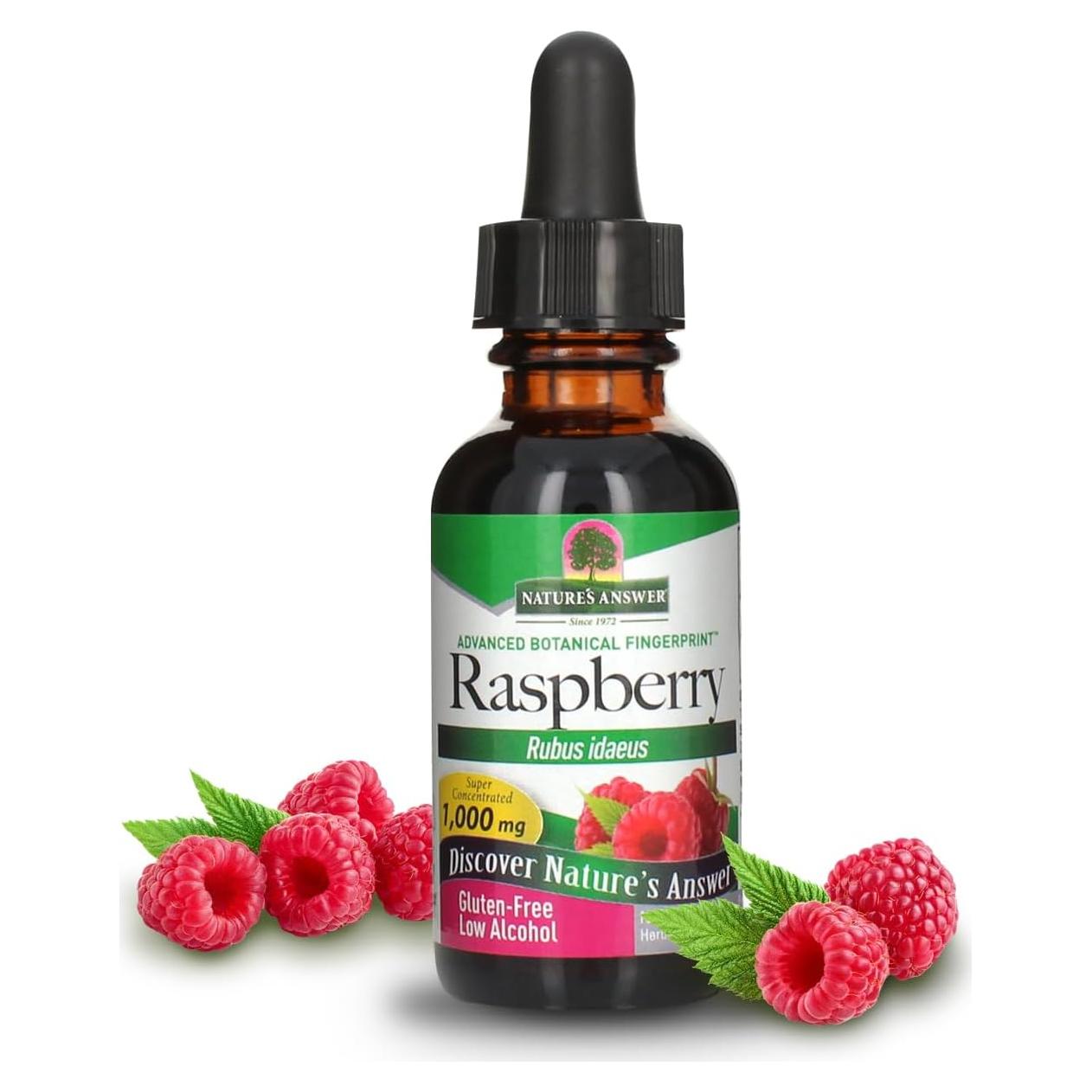 Extracto de Hoja de Frambuesa Orgánico Nature's Answer 30 ml
