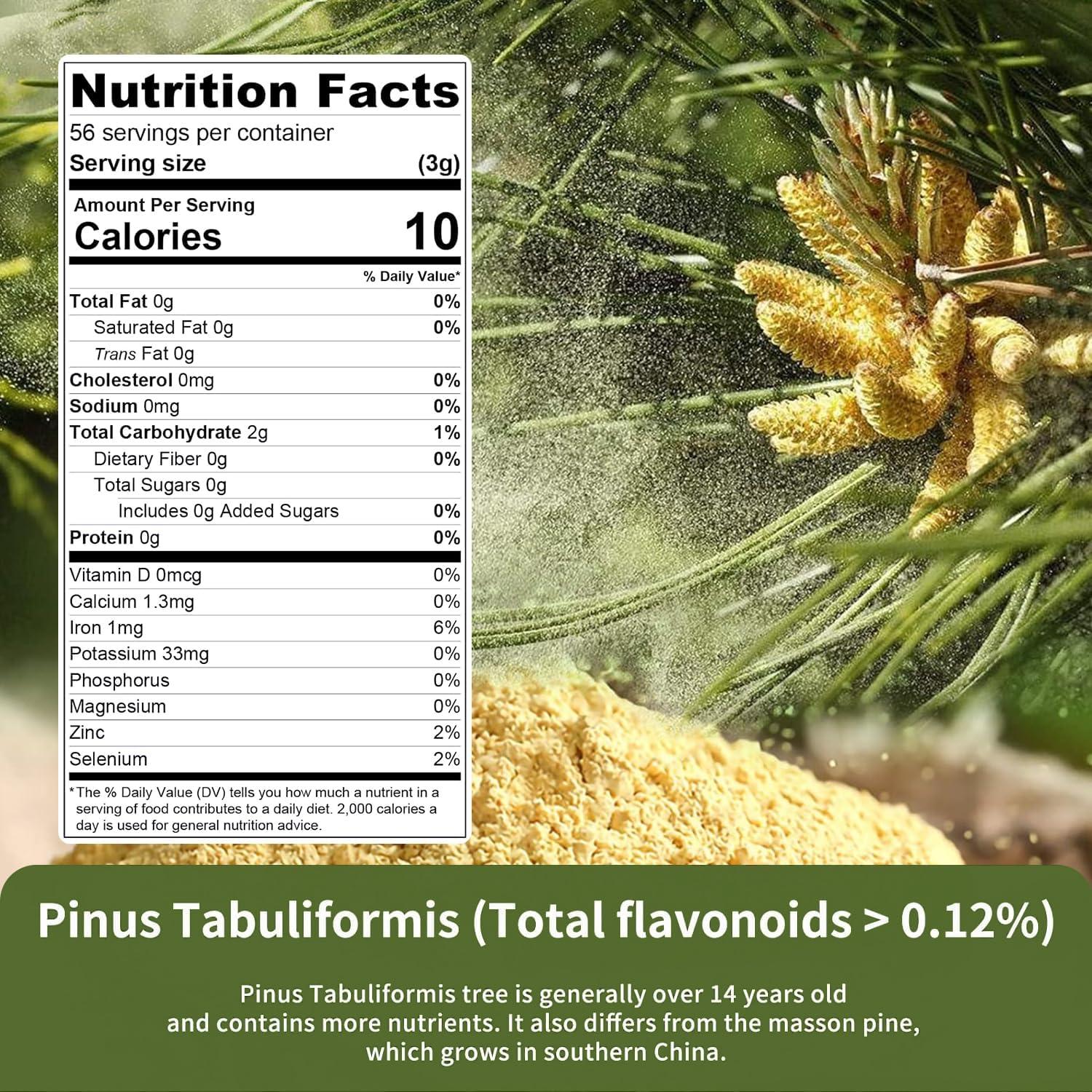 Polvo de Polen de Pino ECO-TASTE 170g - Pinus Tabuliformis