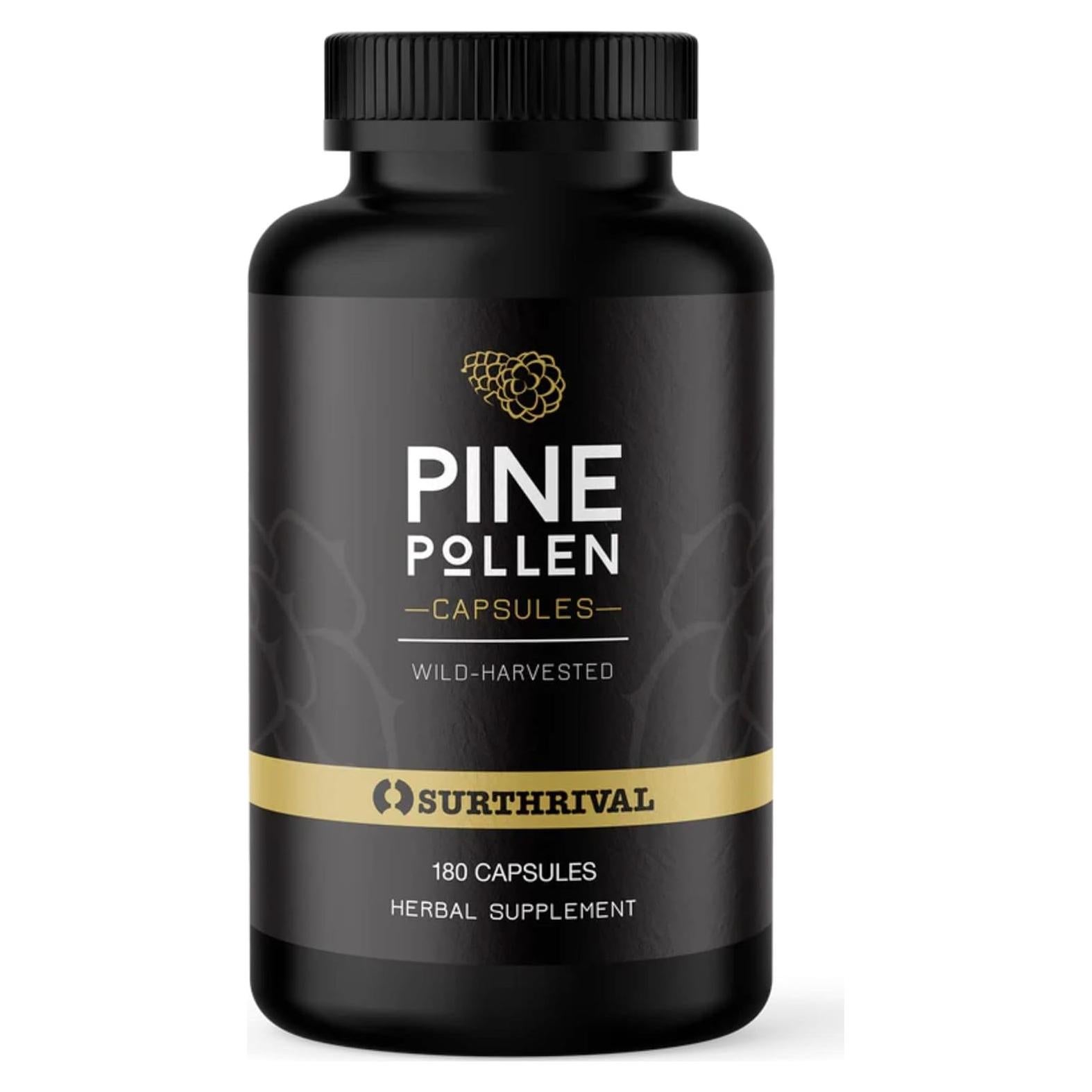 Cápsulas de Polen de Pino Surthrival 180ct - Energía y Resistencia