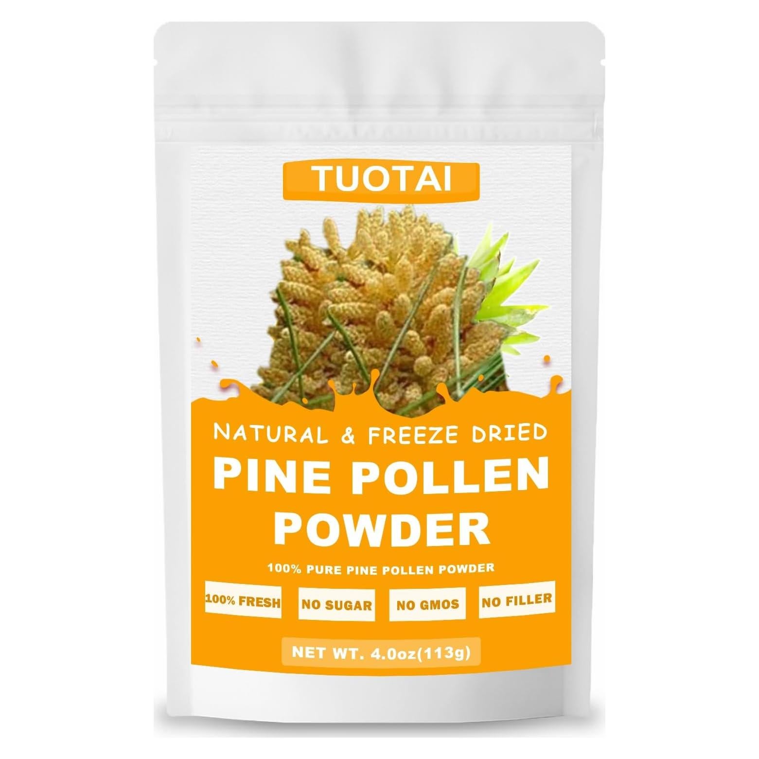 Polvo de Polen de Pino TUOTAI 100% Natural 113g