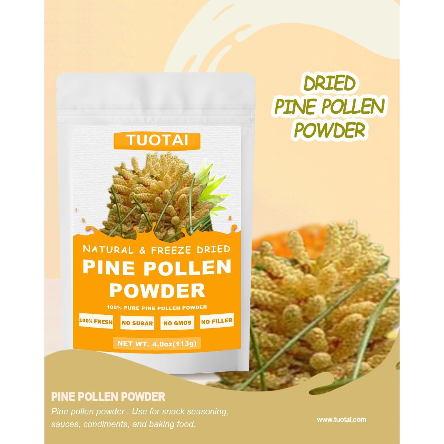 Polvo de Polen de Pino TUOTAI 100% Natural 113g