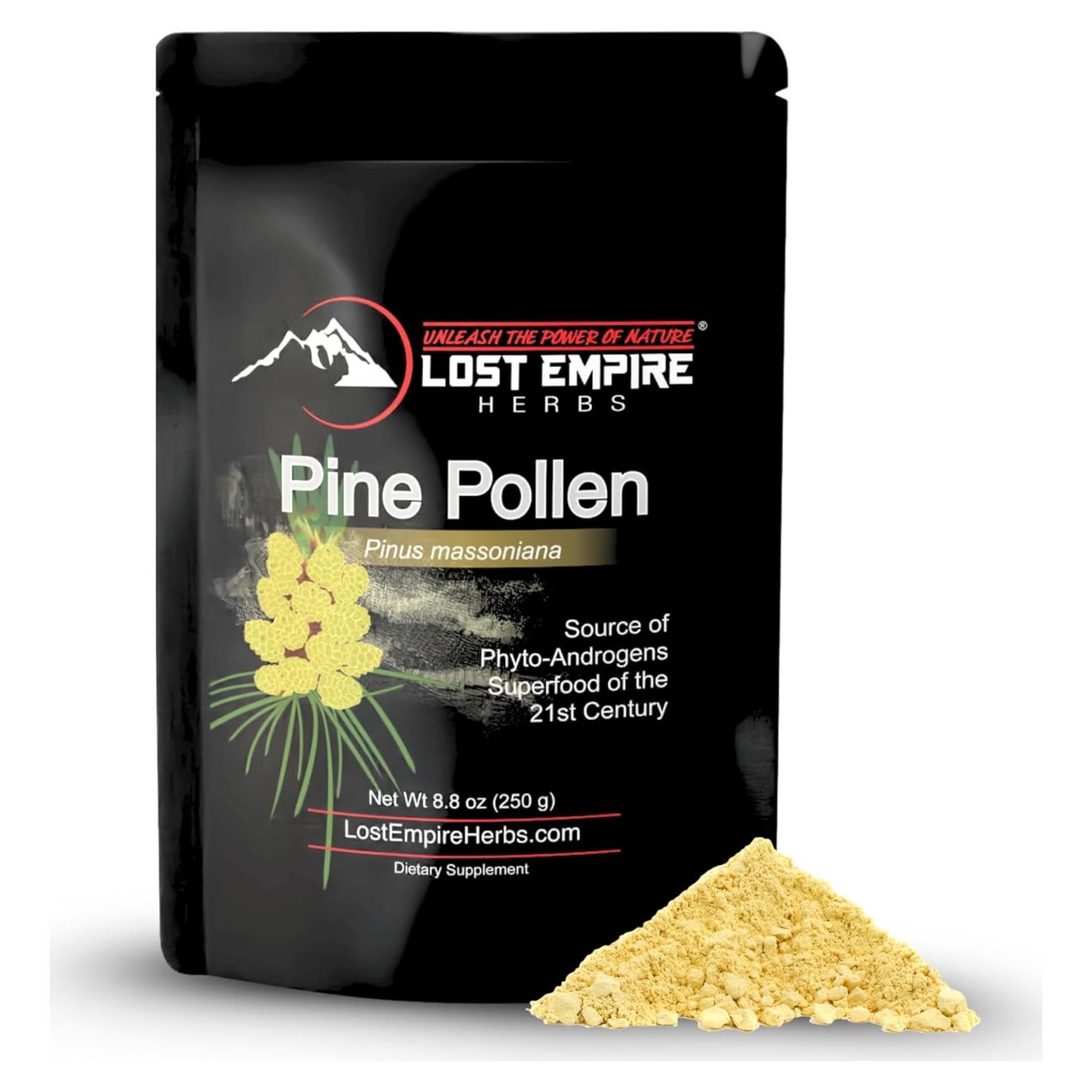 Polvo de Polen de Pino 250g - Lost Empire Herbs, Natural y Sin Irradiar
