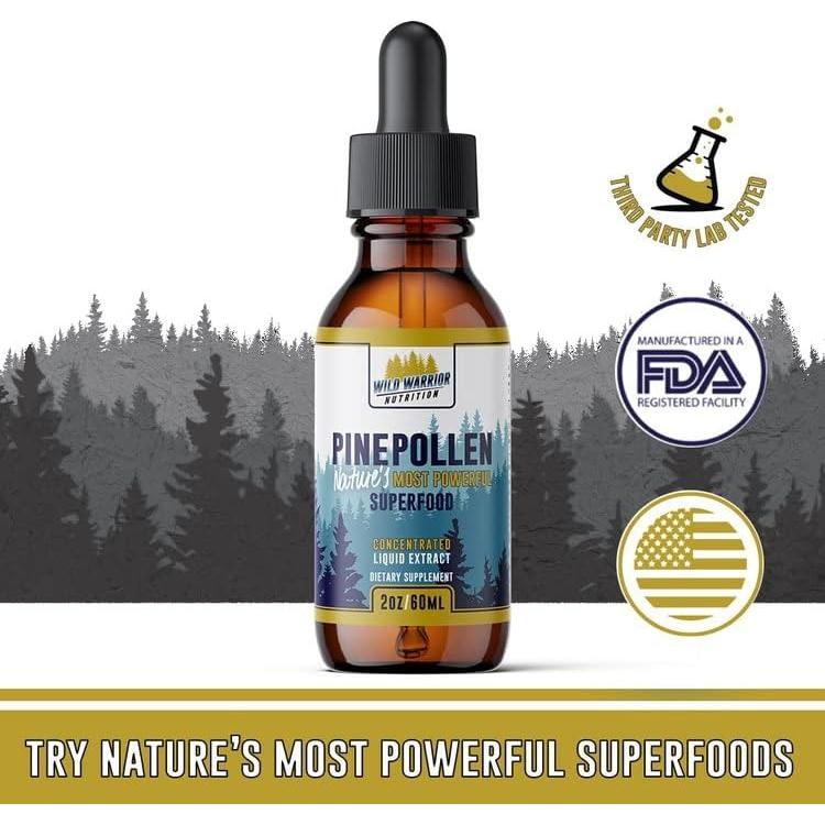 Tintura de Polen de Pino Wild Warrior 60 ml 1000 mg Vegana
