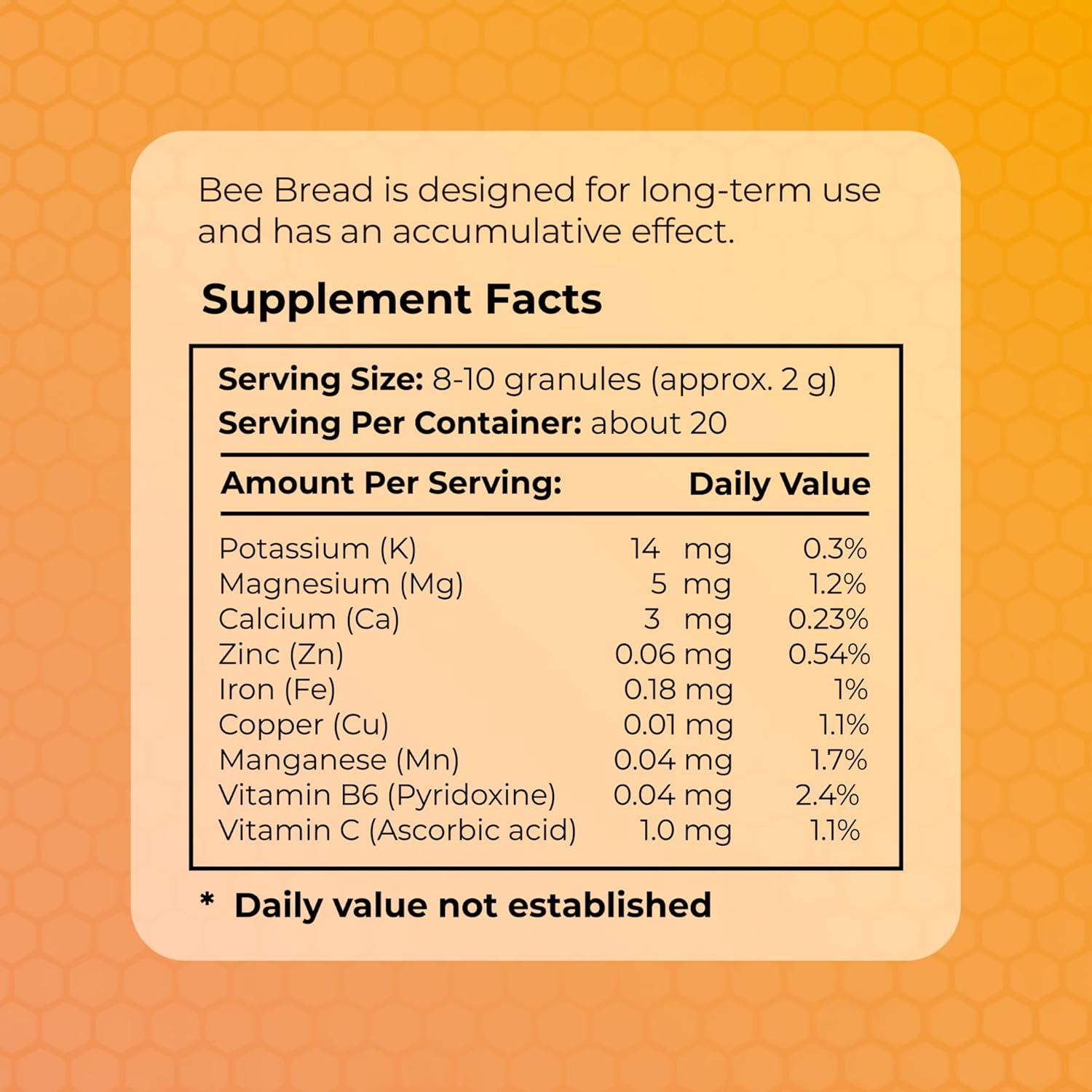 Pan de Abeja Orgánico 100 g 333Bees - Superalimento Energizante