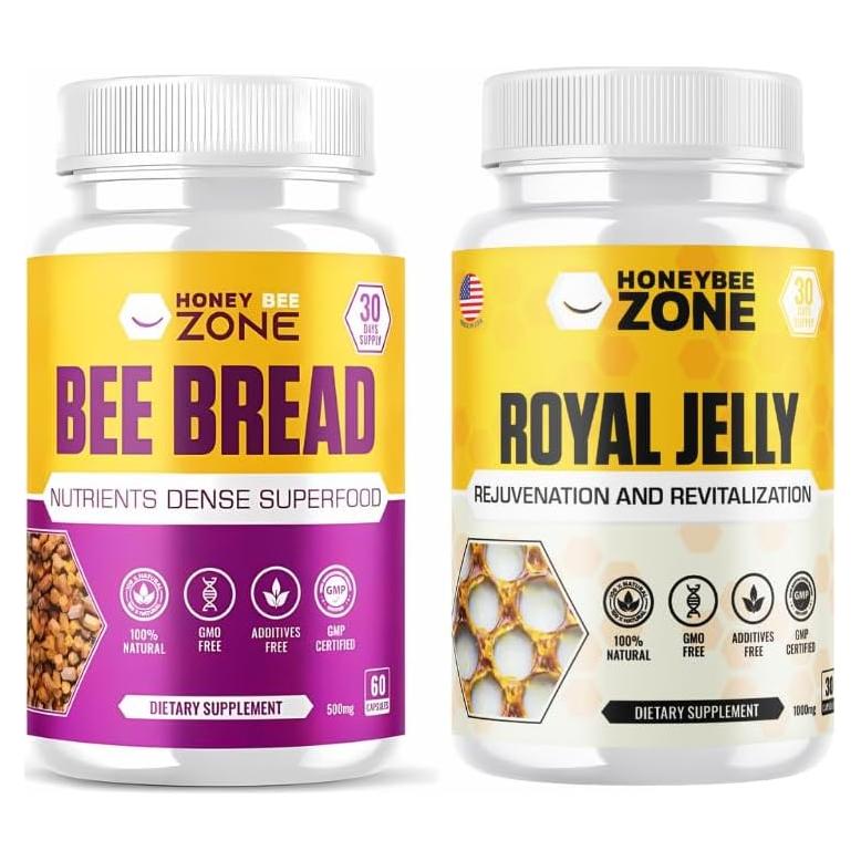 Cápsulas de Pan de Abeja y Jalea Real 100% Naturales