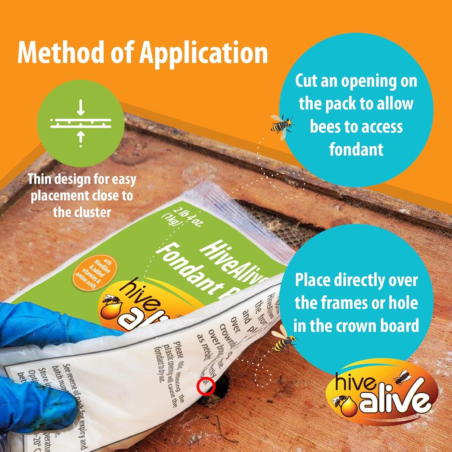 Fondant para Abejas HIVE ALIVE 0.99kg - Suplemento Nutricional