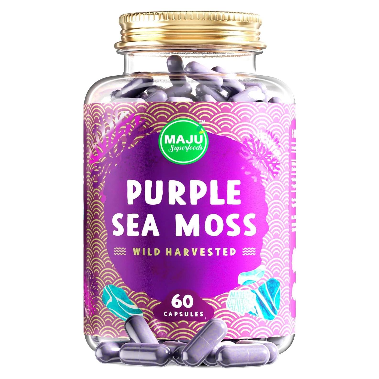 Cápsulas de Musgo Marino Púrpura MAJU 60 ct - Chondrus Crispus