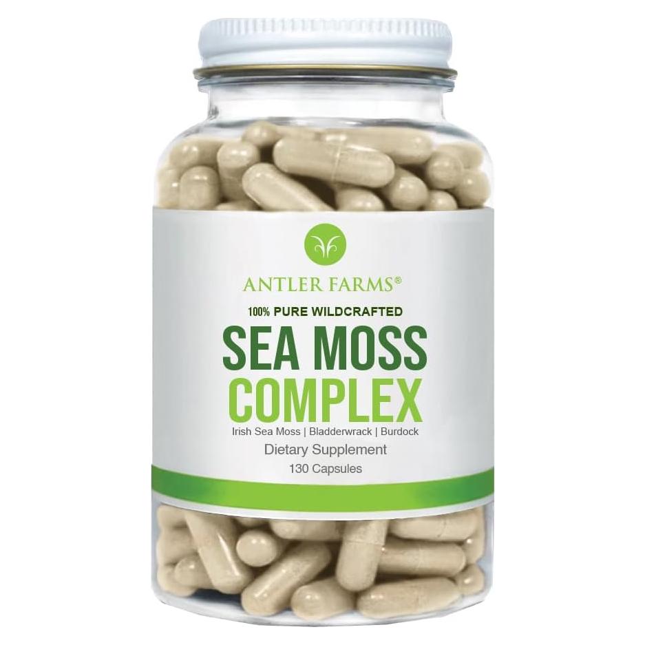 Antler Farms Complejo de Musgo Marino 130 Cápsulas Veganas