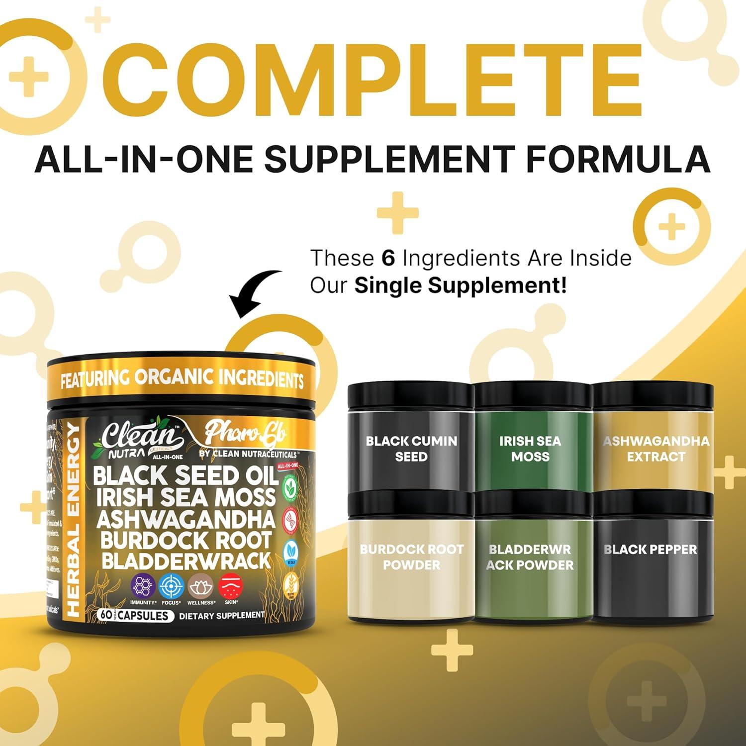 Cápsulas Clean Nutra Aceite Semilla Negra 60 Unidades