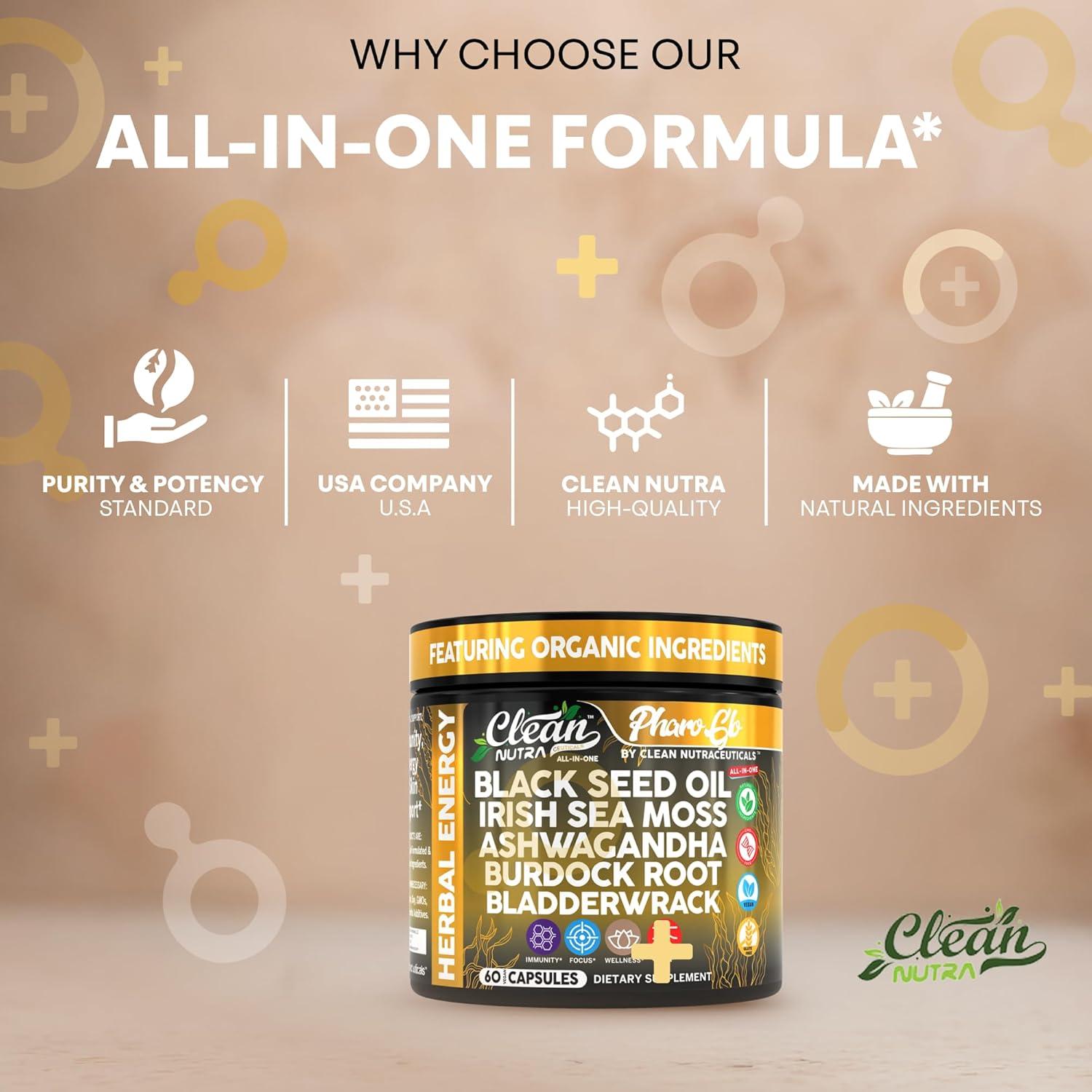 Cápsulas Clean Nutra Aceite Semilla Negra 60 Unidades