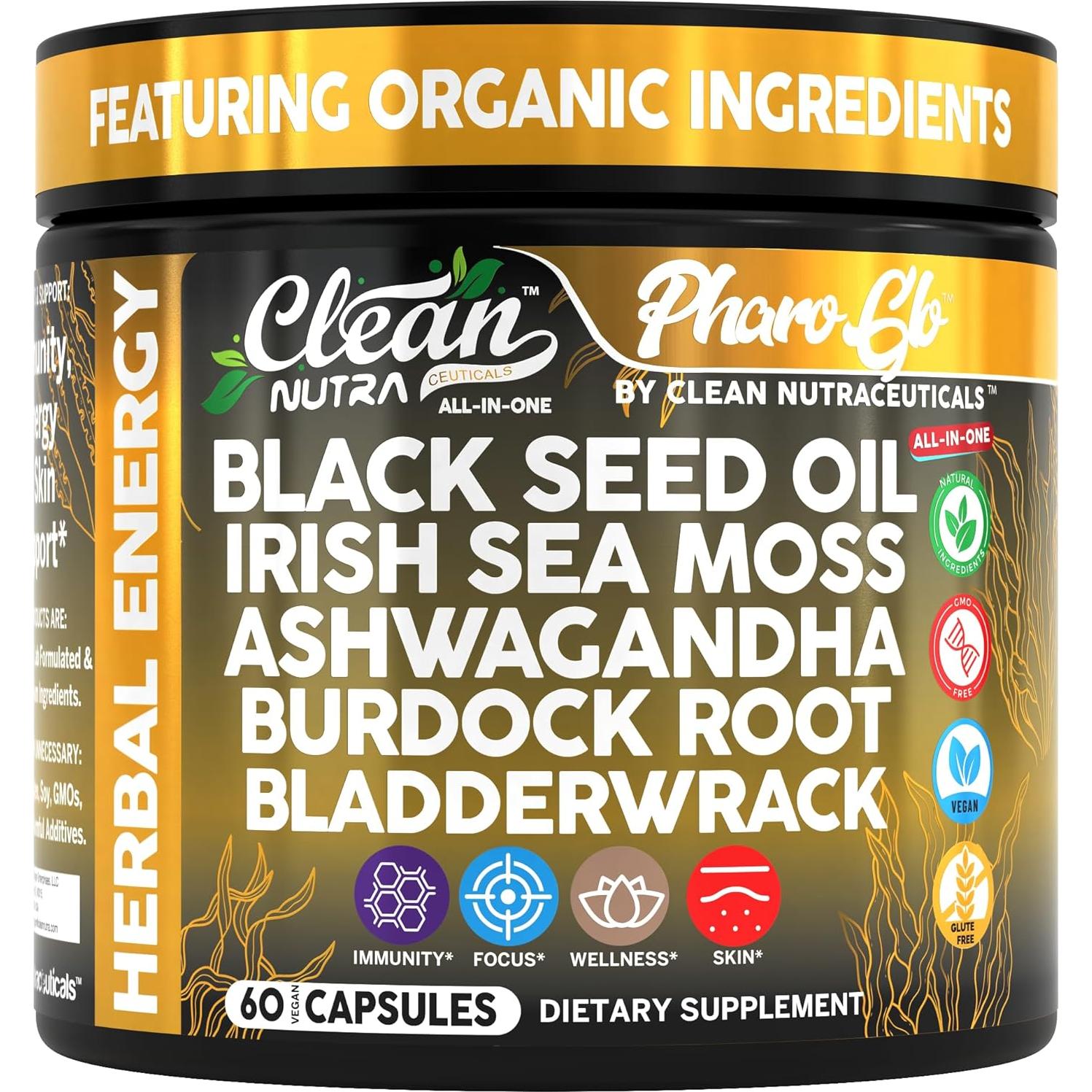 Cápsulas Clean Nutra Aceite Semilla Negra 60 Unidades