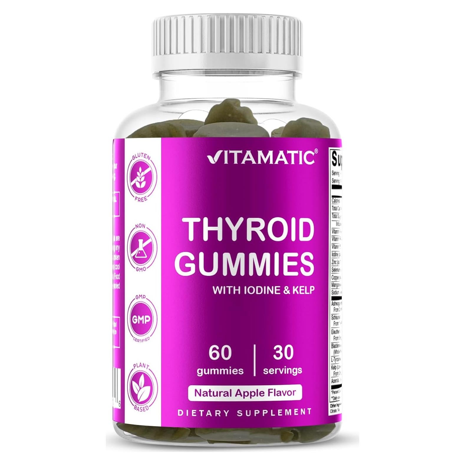 Gomitas Veganas Vitamatic para Tiroides con Yodo - 60 Unidades