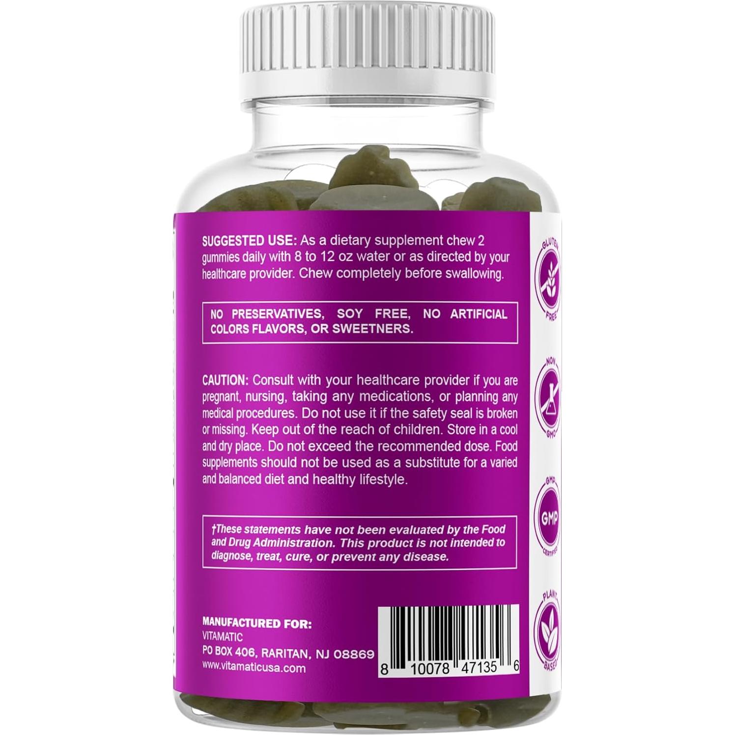 Gomitas Veganas Vitamatic para Tiroides con Yodo - 60 Unidades