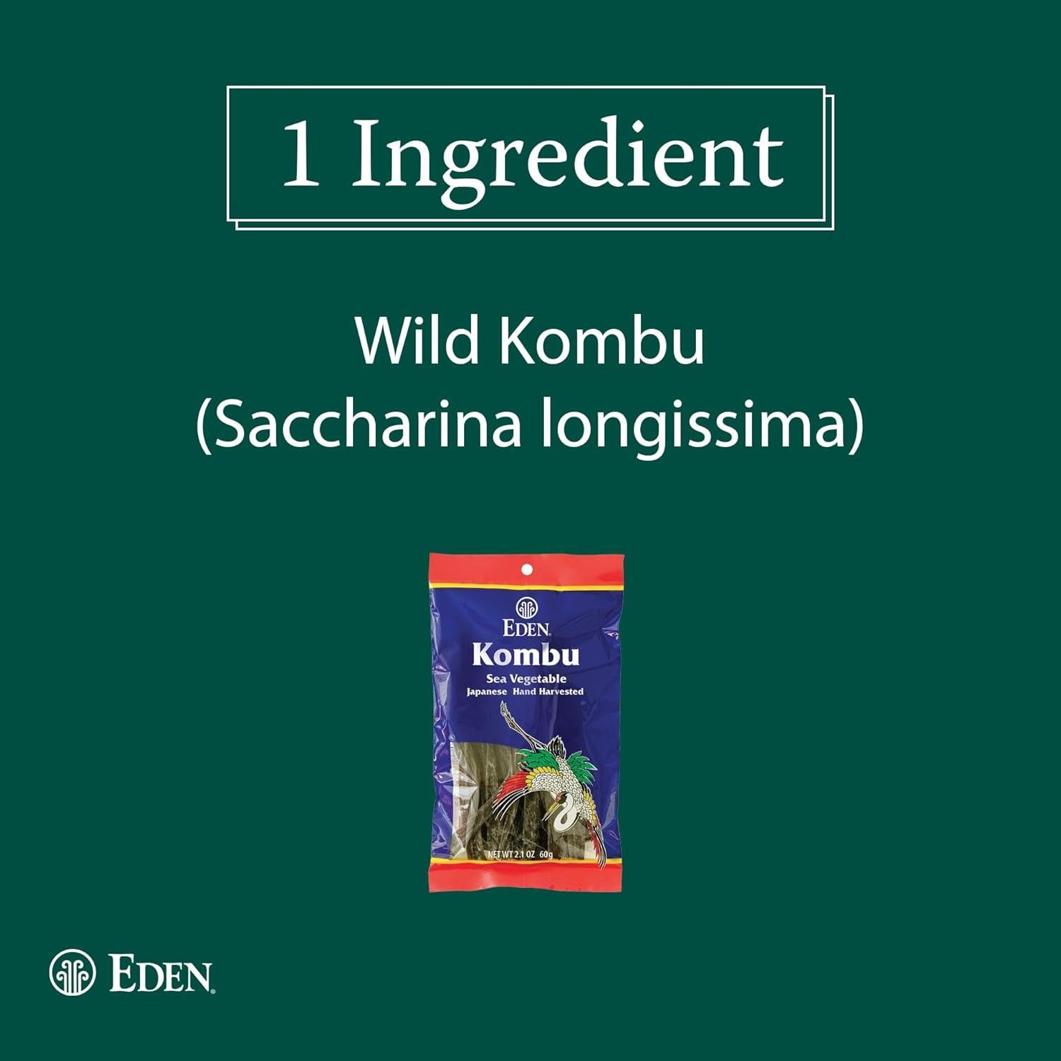 Alga Kombu Eden 59.87 g - Alga Marina Japonesa para Dashi