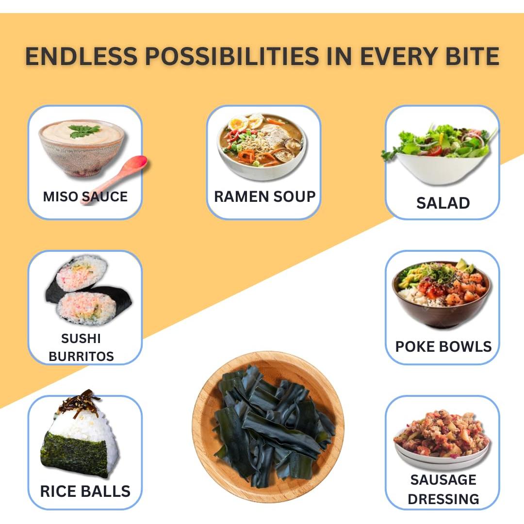 Kombu Orgánico Aqua Veggies 28.35g - Algas Marinas Sin Gluten