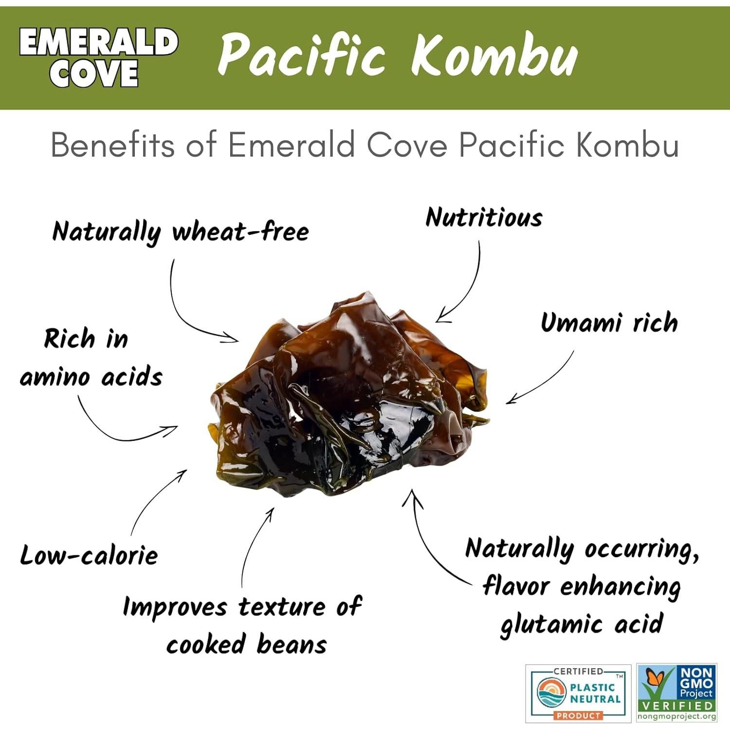 Kombu Seco Emerald Cove 50g - Alga Umami para Sopa Miso