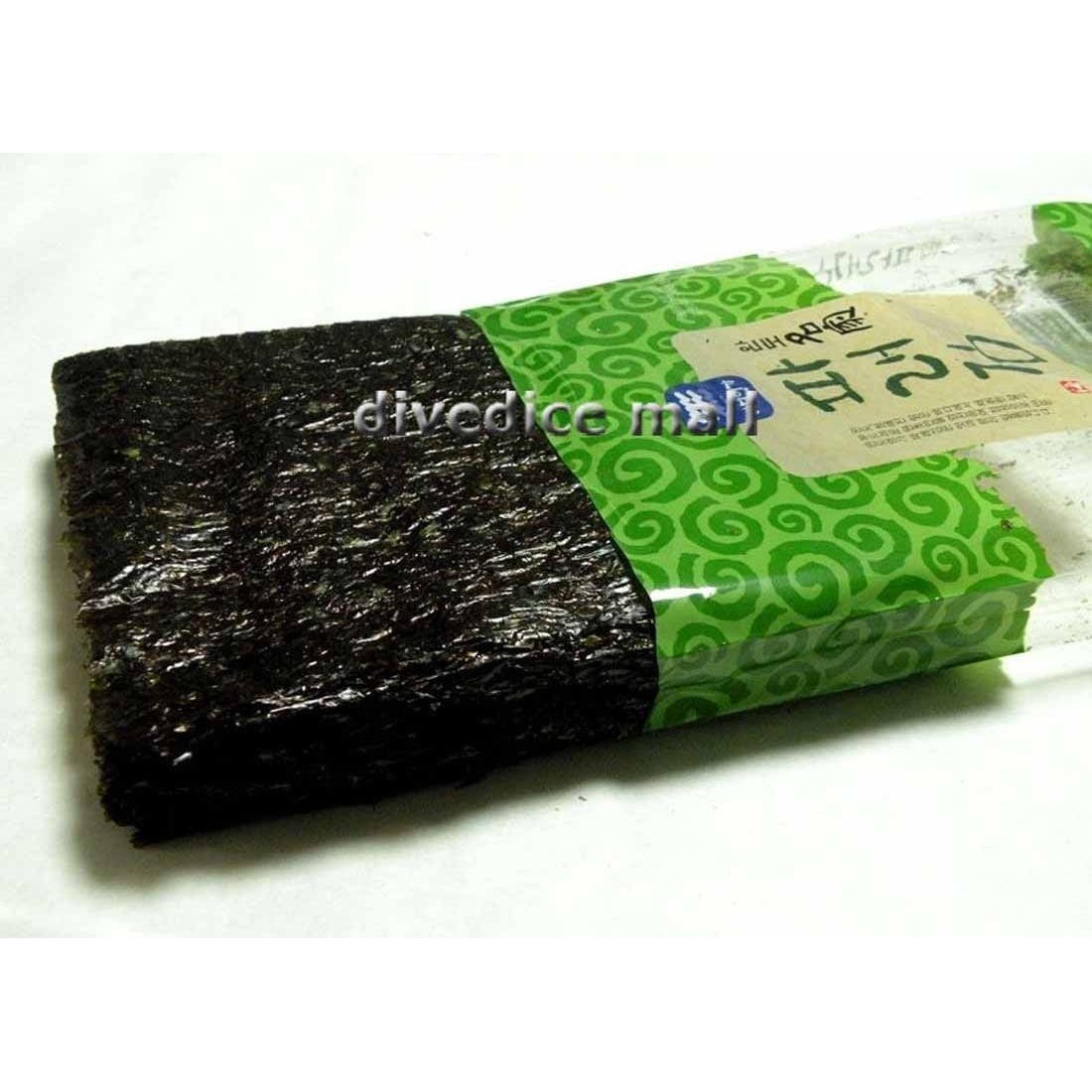 100 Hojas Alga Kelp Seco Nori Crudo Wando Myungga 190g