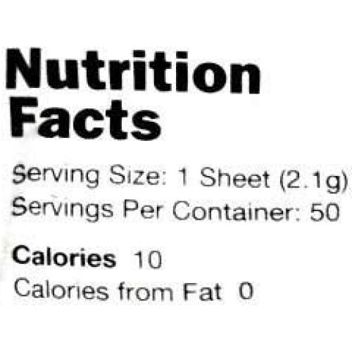 Hojas de Nori Orgánico Crudo 50 Unidades - RawNori