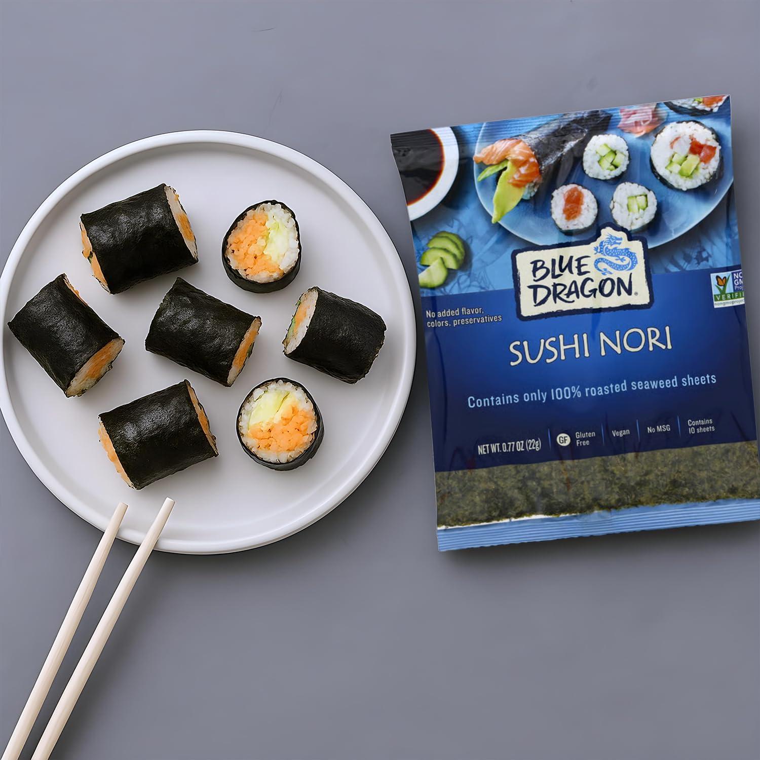 Nori de Sushi Blue Dragon 21.77 g - Alga Marina Asada Vegana