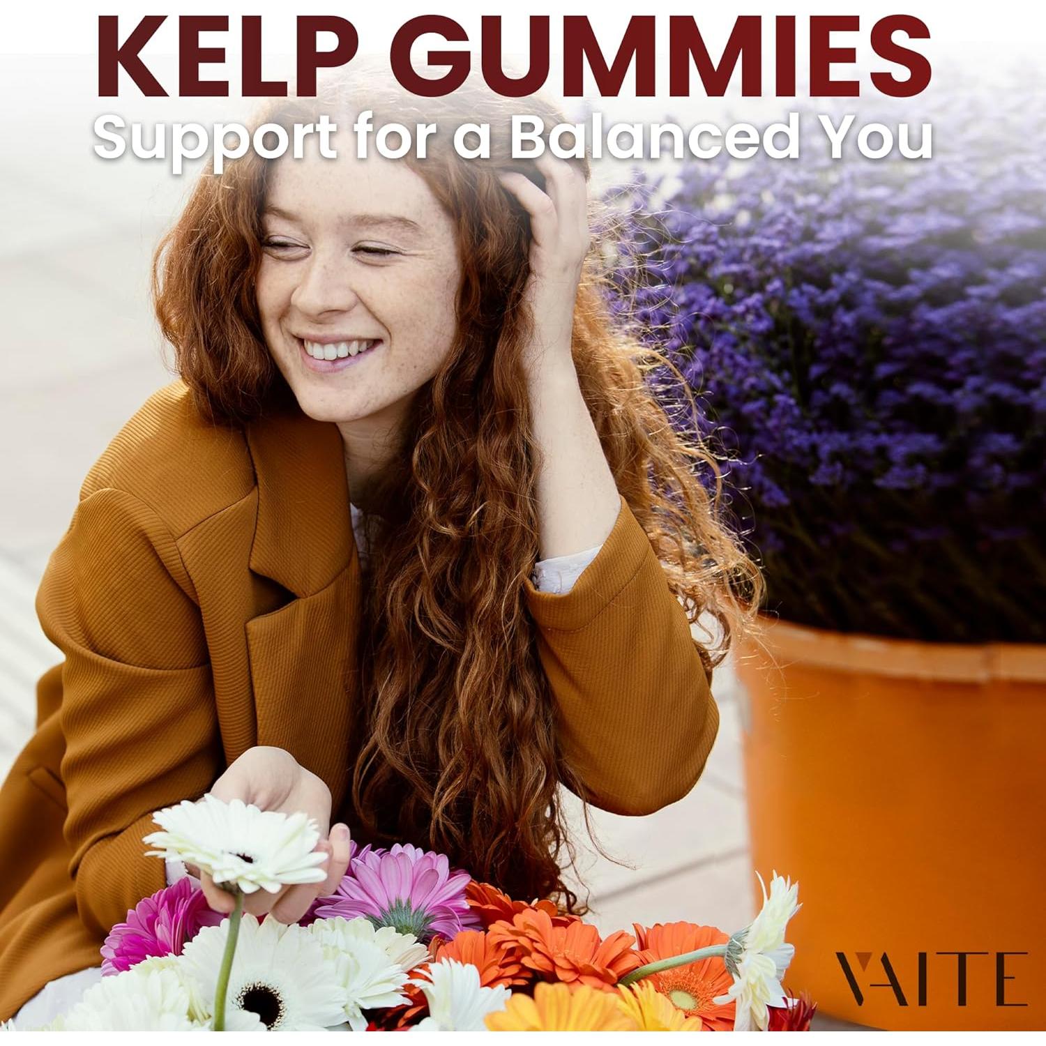 Suplemento de Kelp 1000mg VAITE - Gominolas Veganas de Yodo