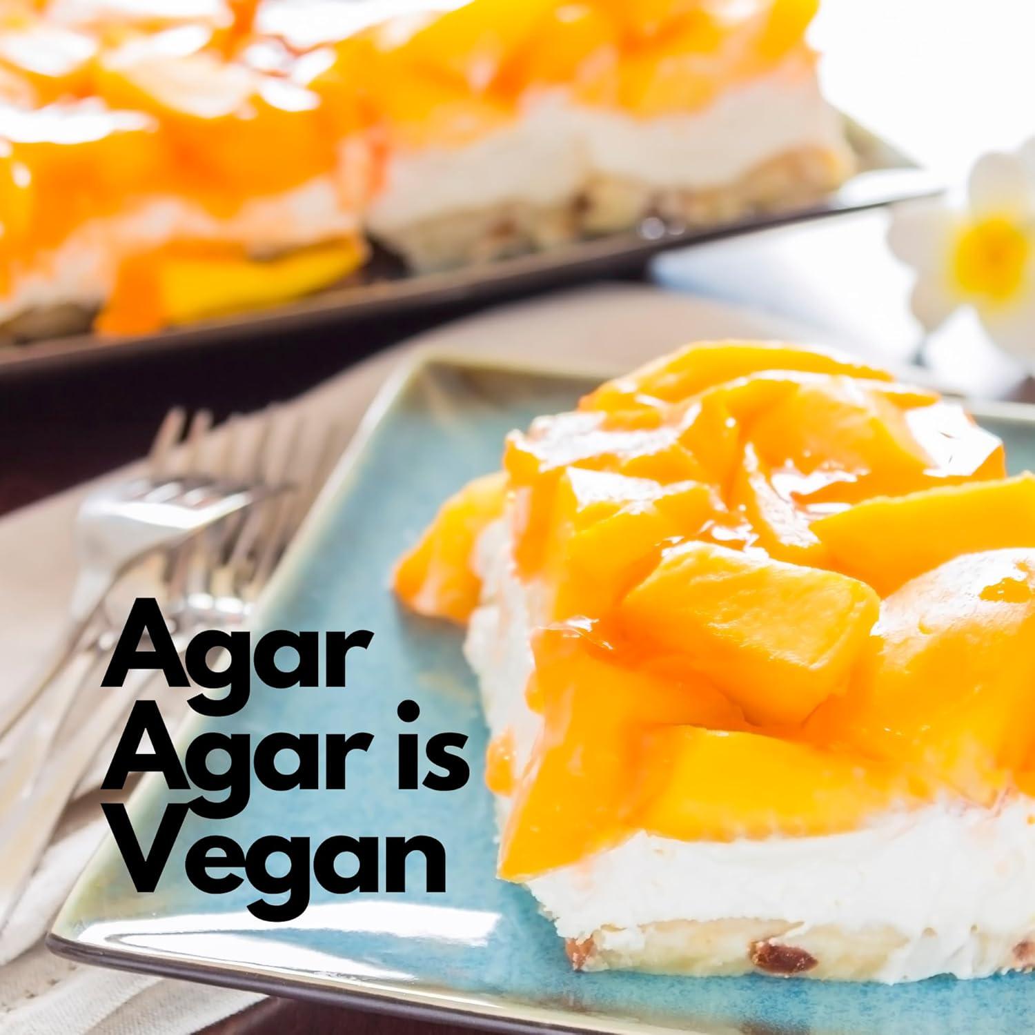 Polvo de Agar Agar Hearthy Foods 113.4g Vegano Sin Gluten