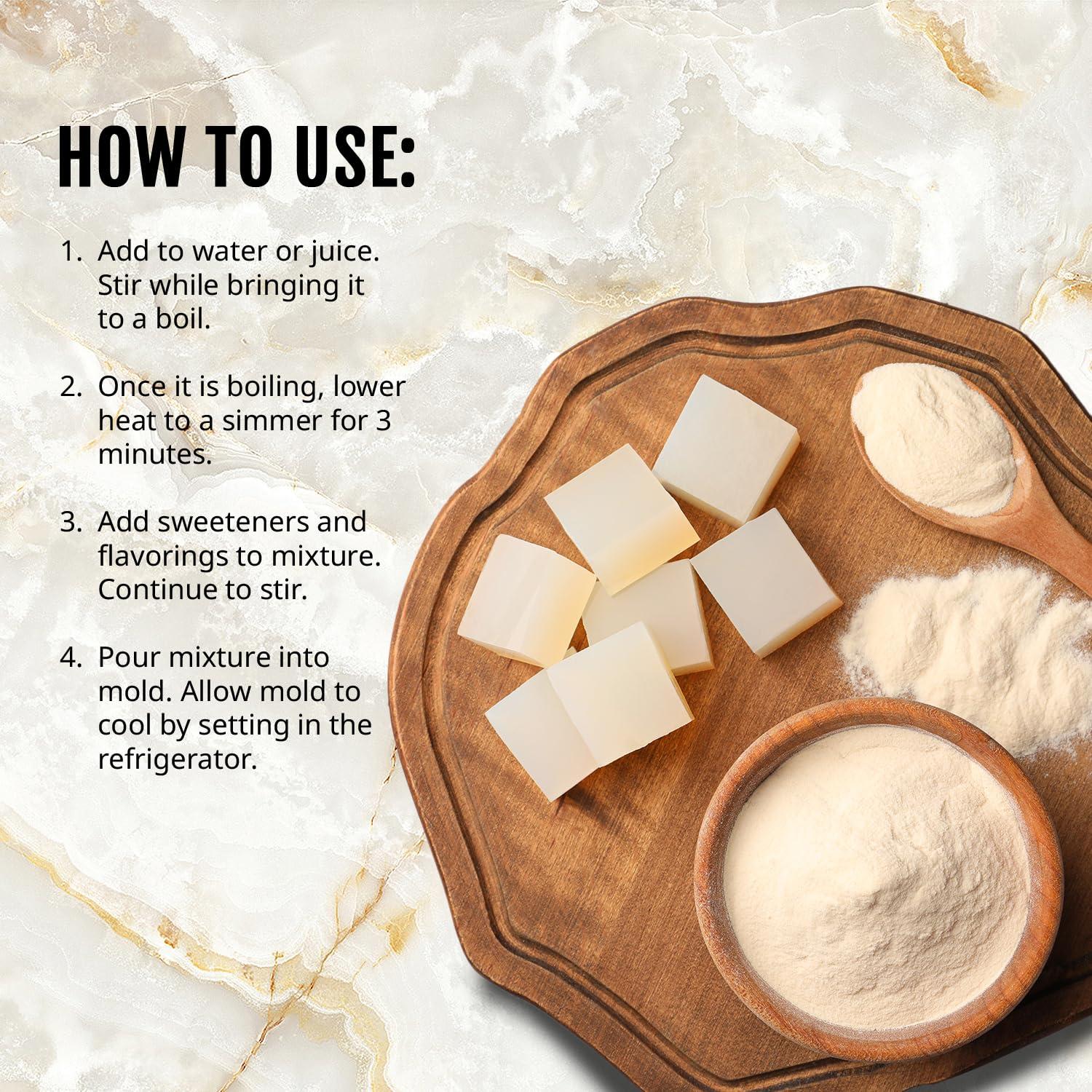 Polvo de Agar Agar Kate Naturals 113.4g - Gelatina Vegana