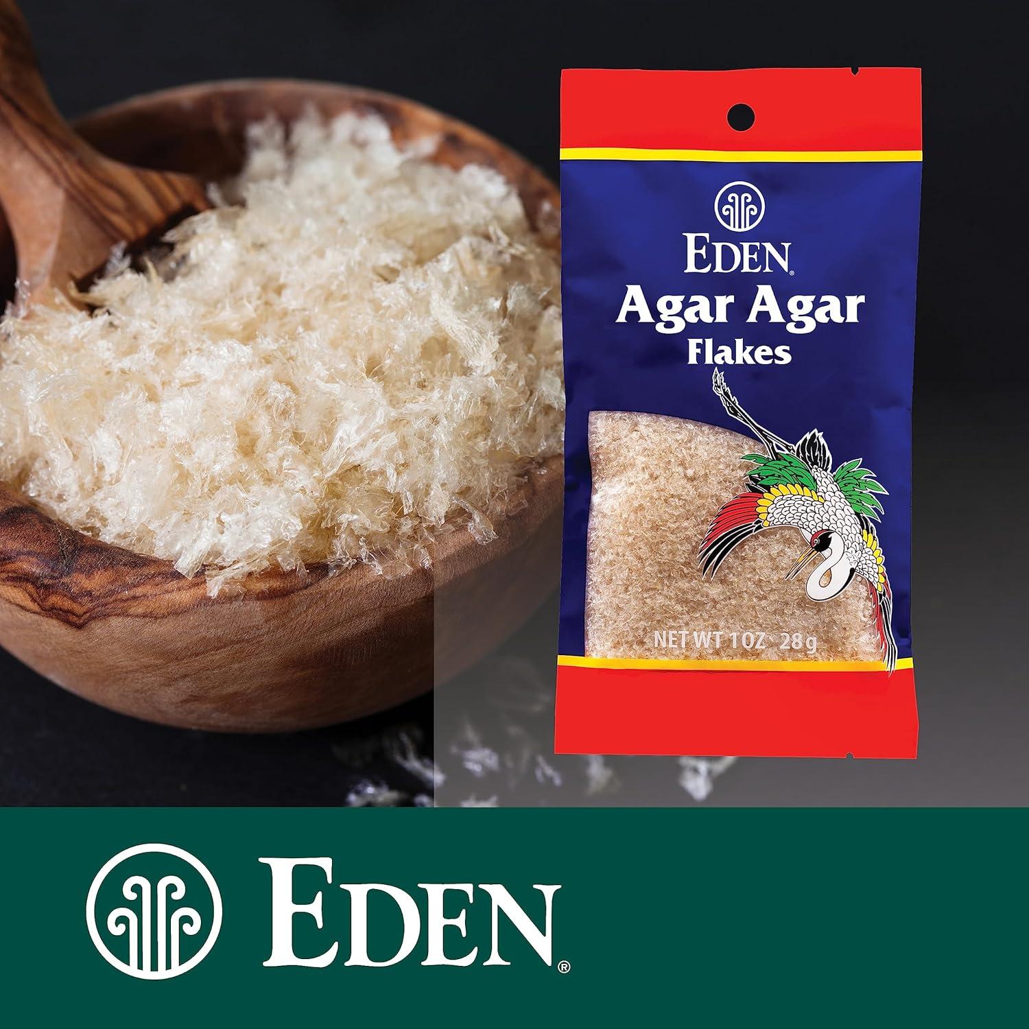 Copos de Agar Agar Eden 28.35 g - Gelatina Vegana Sin Sabor