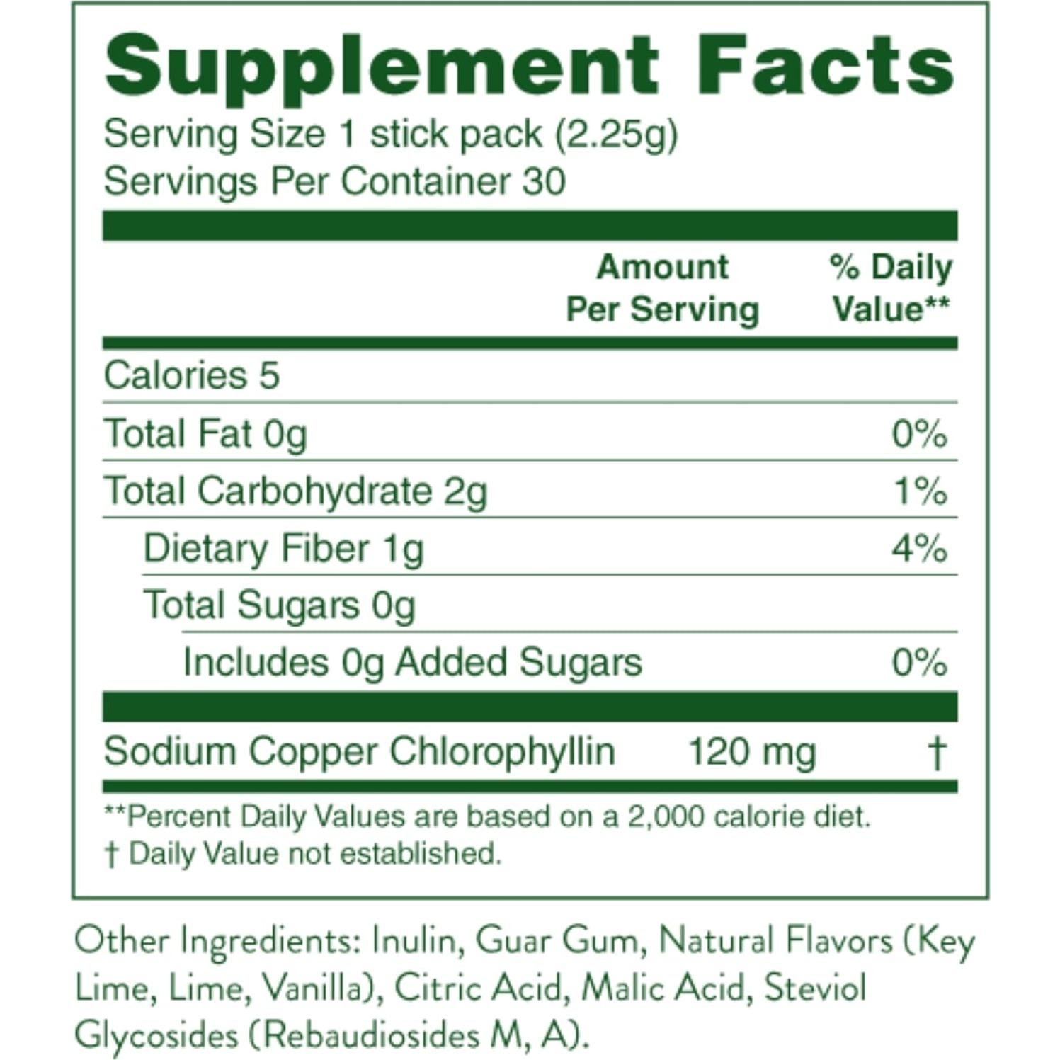 Stick de Clorofila Nature's Sunshine Twist de Lima 108g