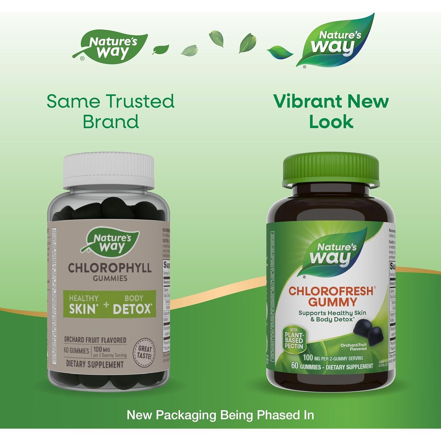 Gomitas de Clorofila Nature's Way 60 unidades Sabor Frutas